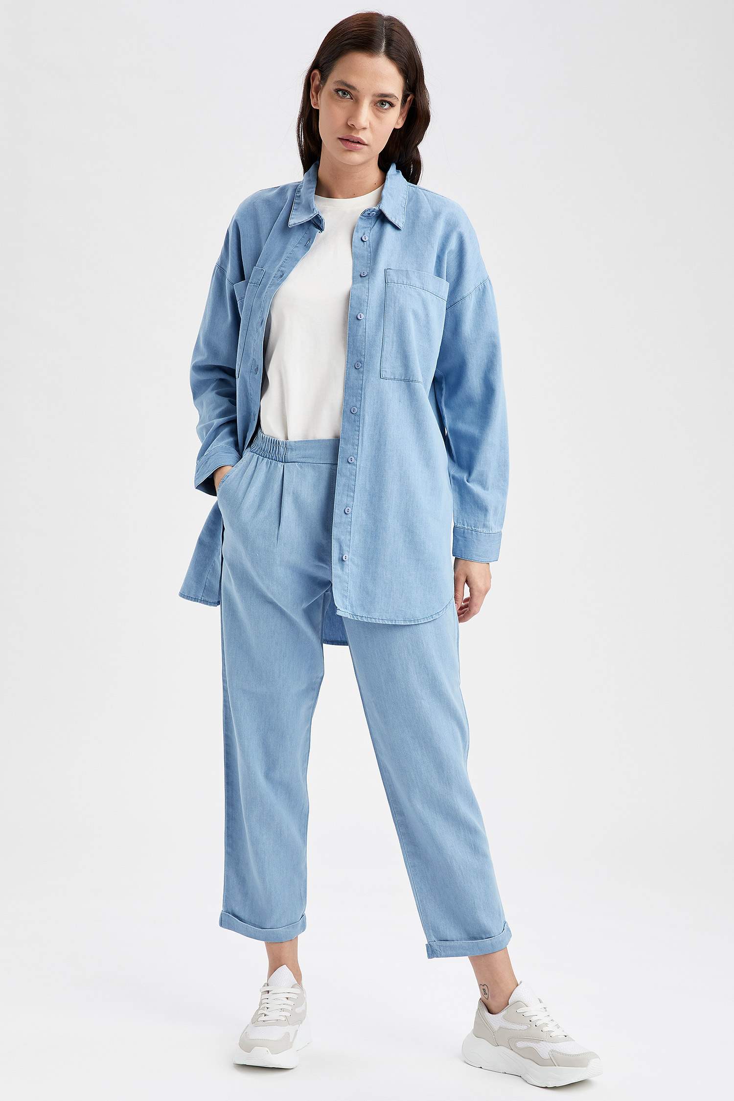 Carrot Fit Esnek Belli Jean Pantolon