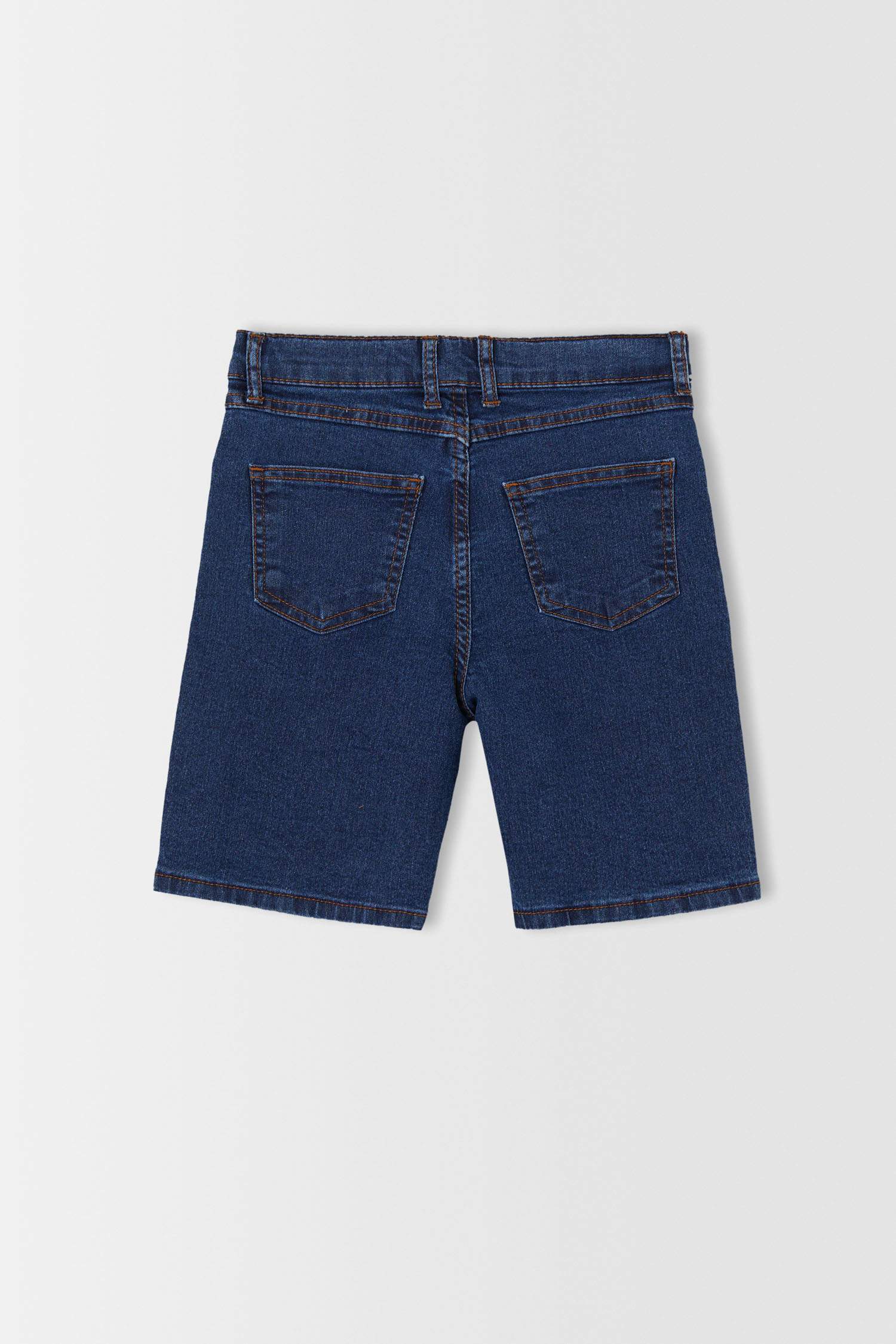 Erkek Çocuk Relax Fit Baskılı Jean Bermuda Şort