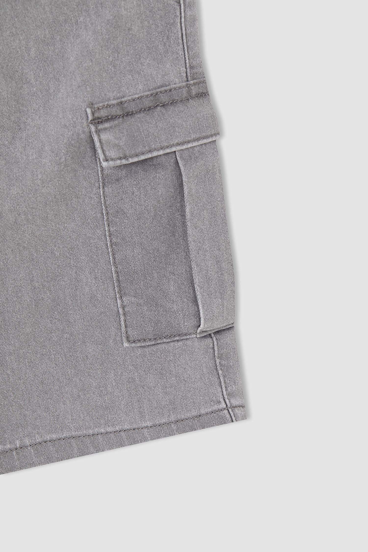 Erkek Çocuk Kargo Fit Normal Bel Bermuda