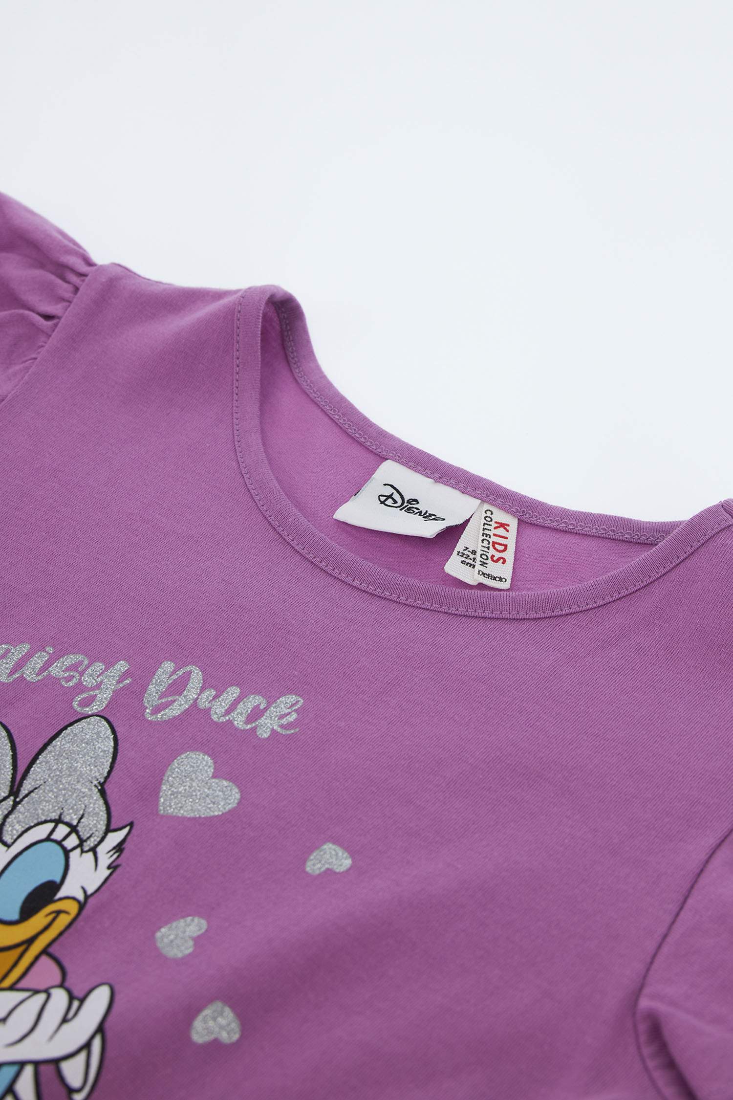 Kız Çocuk Daisy Duck Lisanslı Kısa Kol Elbise