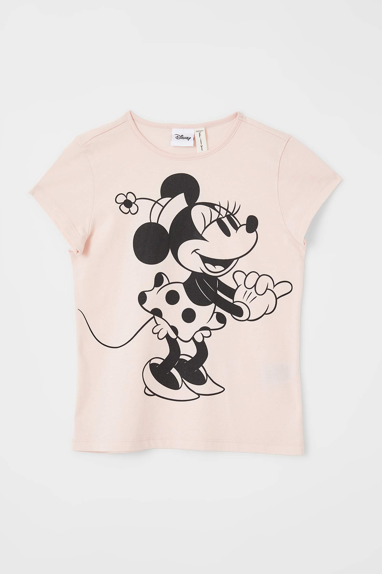 Kız Çocuk Minnie Mouse Lisanslı Pamuklu Pijama Takımı