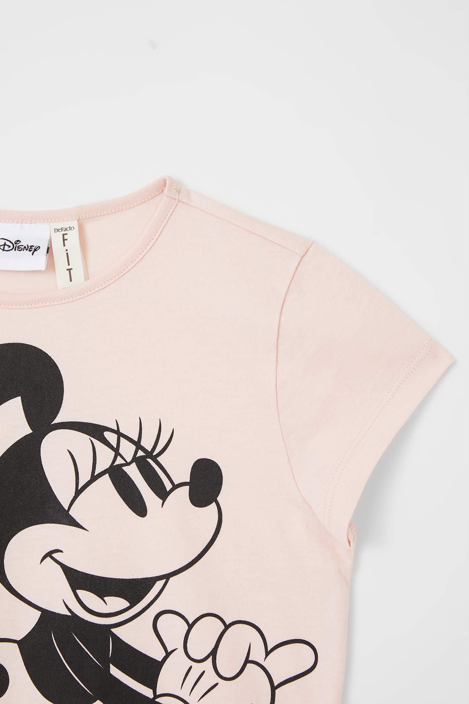 Kız Çocuk Minnie Mouse Lisanslı Pamuklu Pijama Takımı