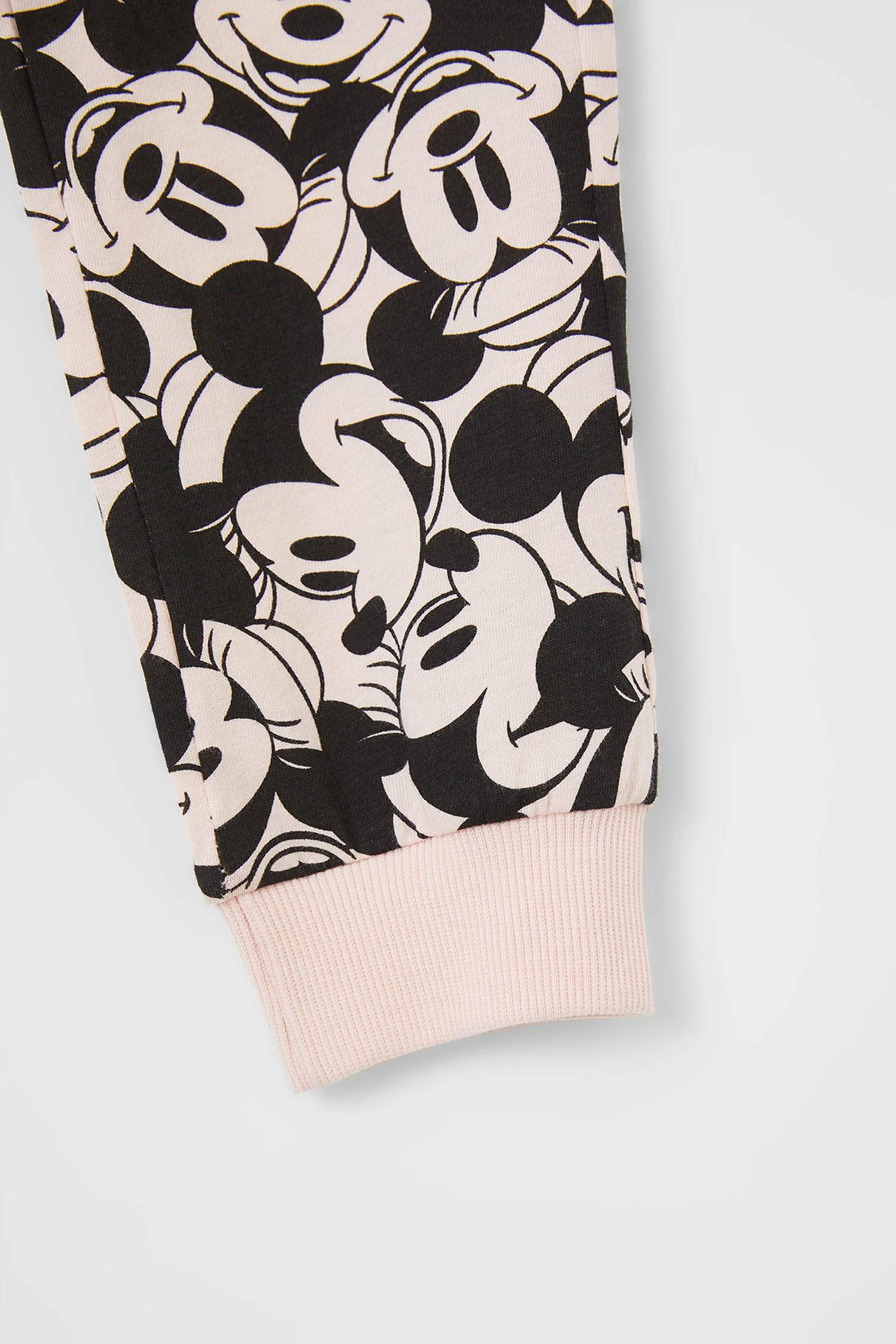 Kız Çocuk Minnie Mouse Lisanslı Pamuklu Pijama Takımı