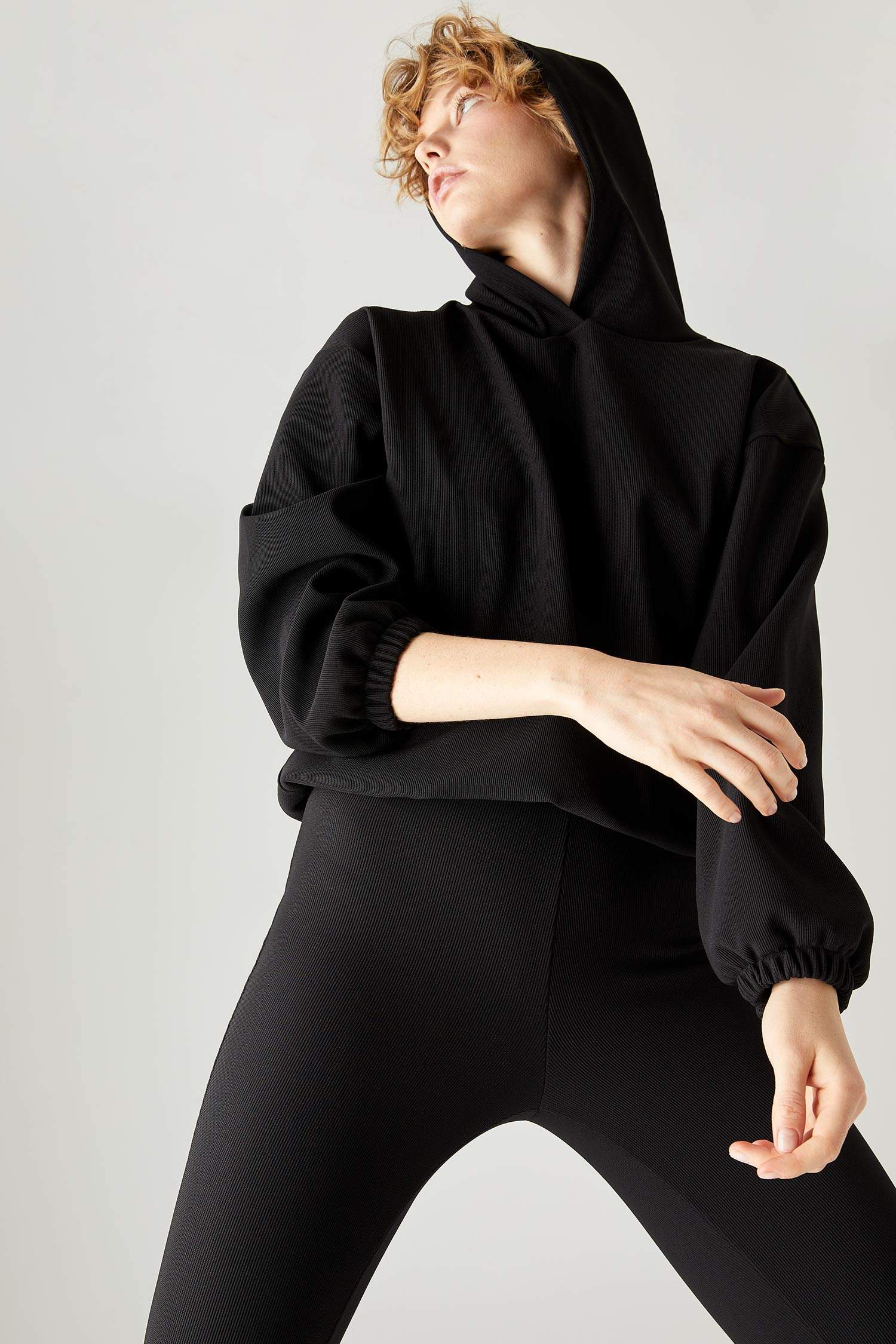 Basic Relax Fit Kapüşonlu Sweatshirt