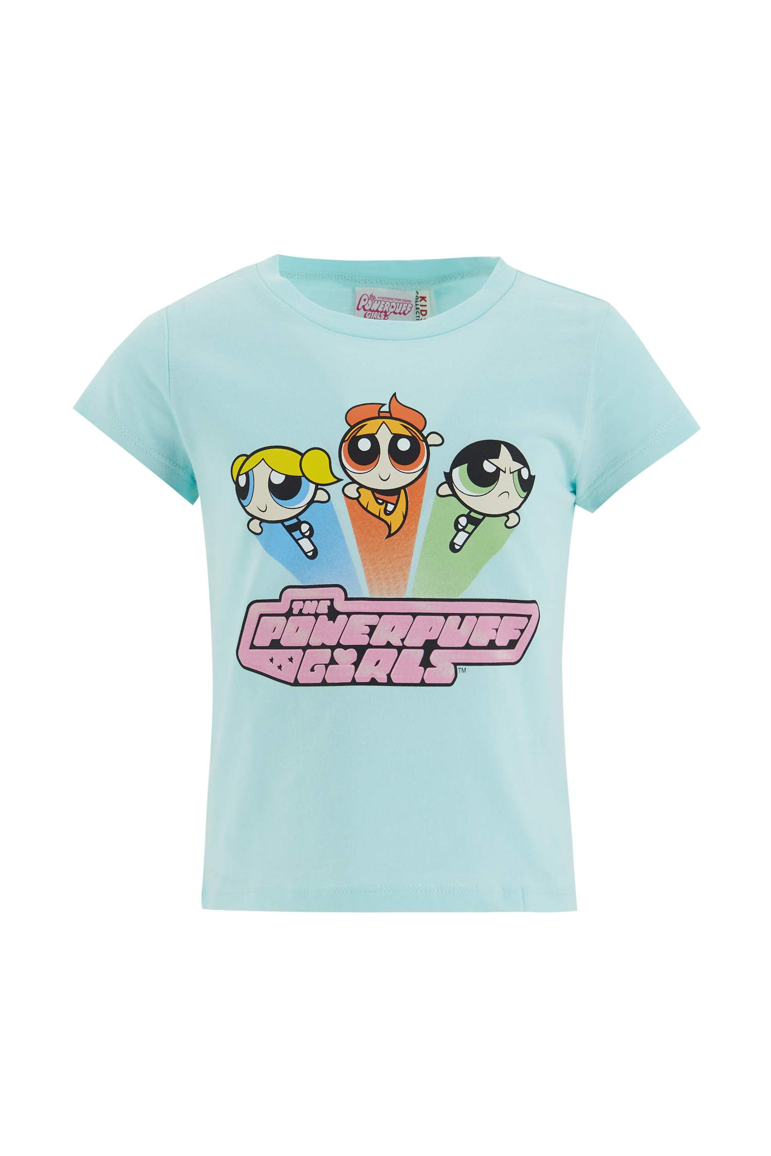 Kız Çocuk Powerpuff Lisanlı Kısa Kol Tişört