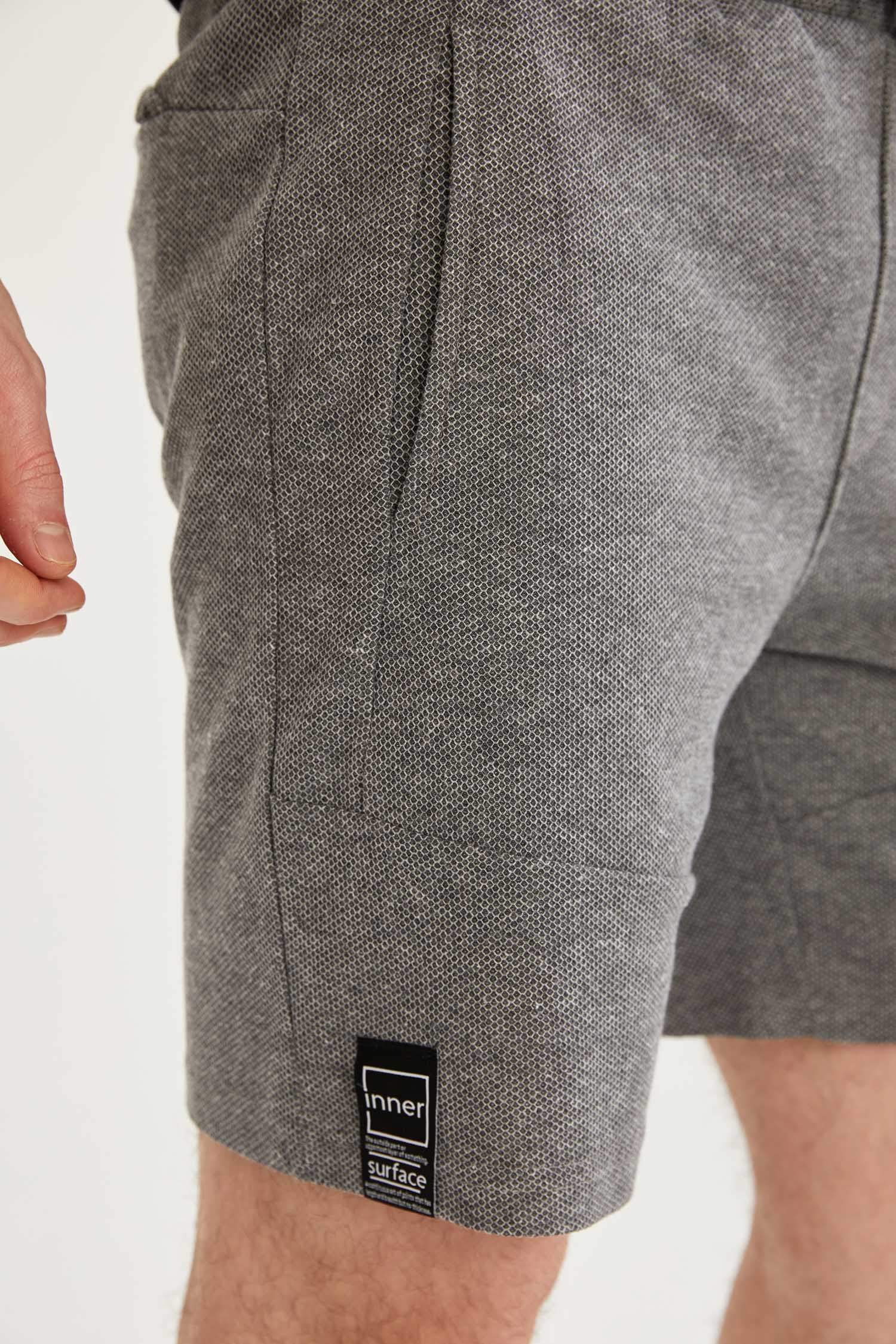 Slim Fit Beli Bağcıklı Basic Şort