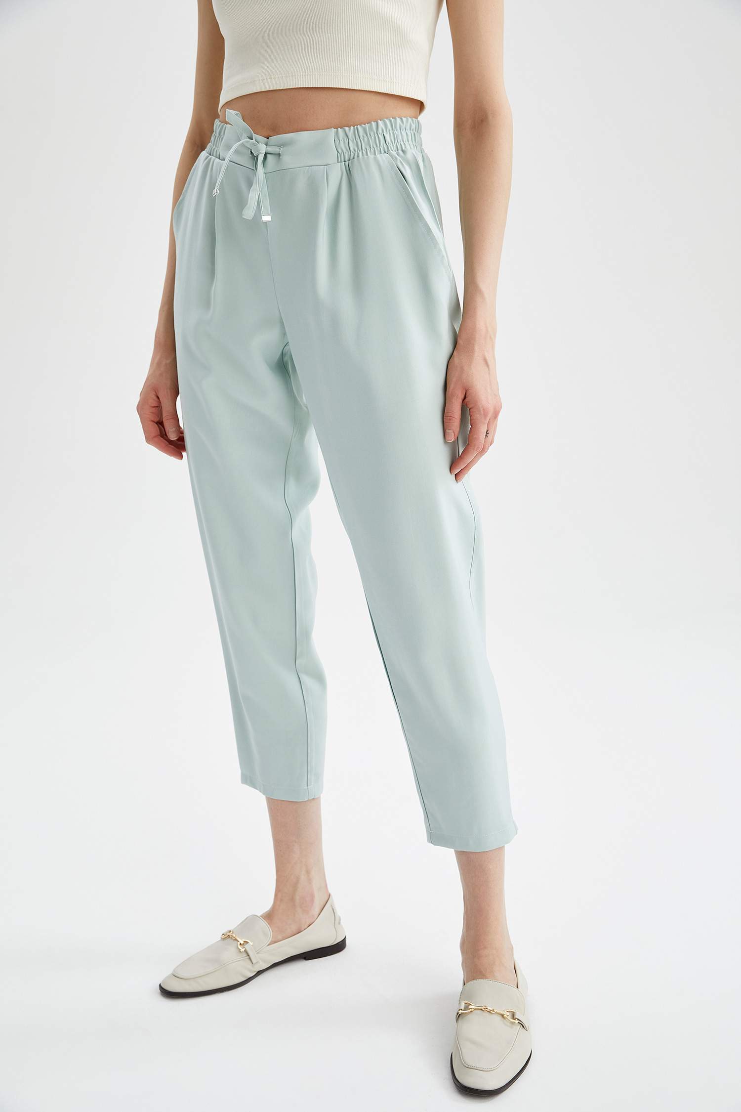 Jogger Fit Bilek Boy Dokuma Pantolon
