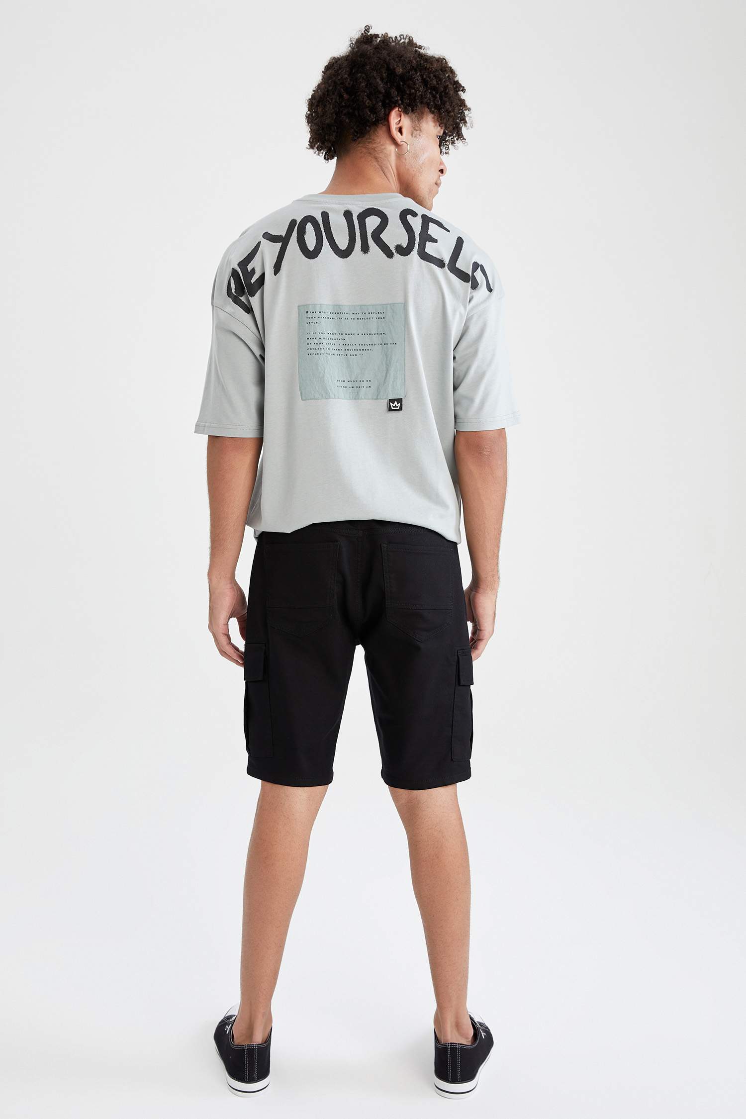 Regular Fit Kargo Bermuda Şort