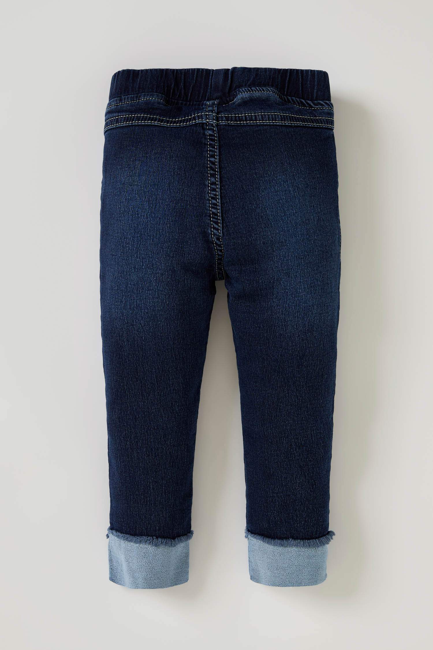 Kız Bebek Tavşan Nakışlı Jean Pantolon