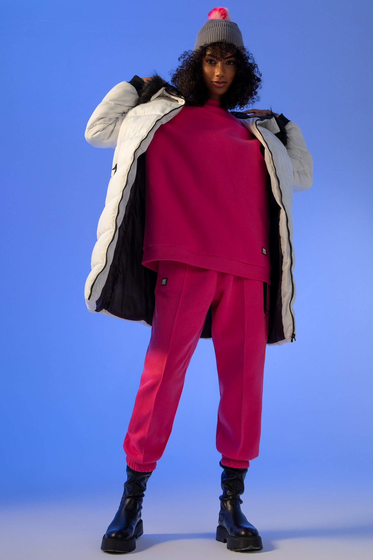 Regular Fit Kapüşonlu Suni Kürklü Baskılı Isı Yalıtımlı Warmtech Su Geçirmez Dolgulu Mont Parka