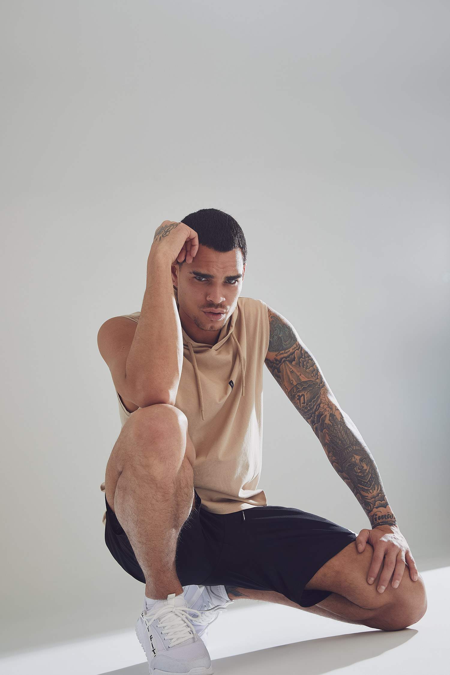 Slim Fit Kapüşonlu Kolsuz Spor Basketbol Tişört