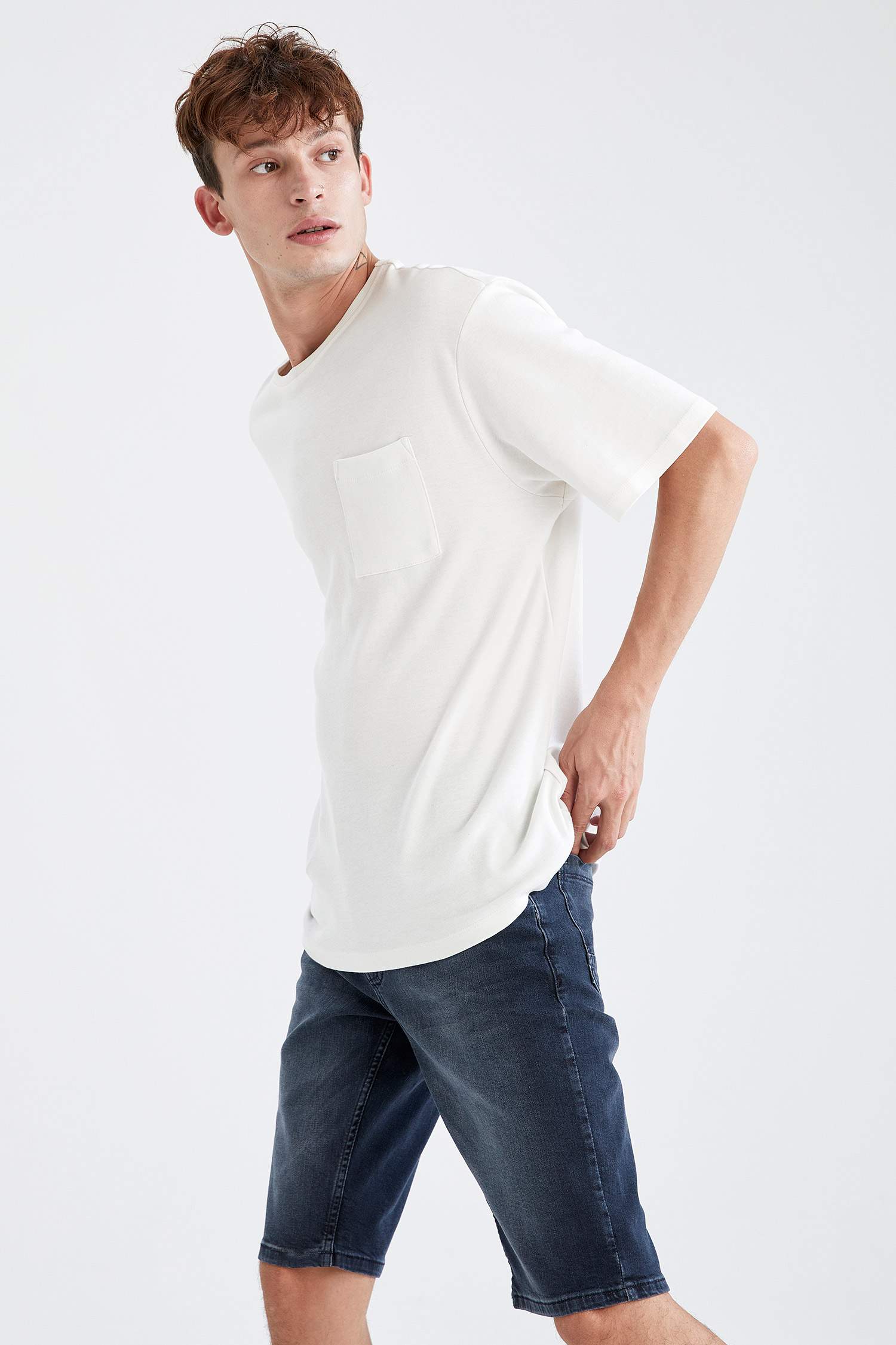 Slim Fit Jean Bermuda