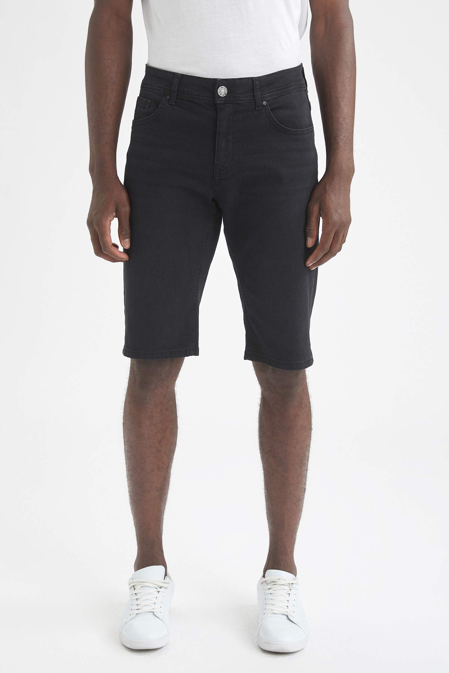 Regular Fit Bermuda Jean Şort