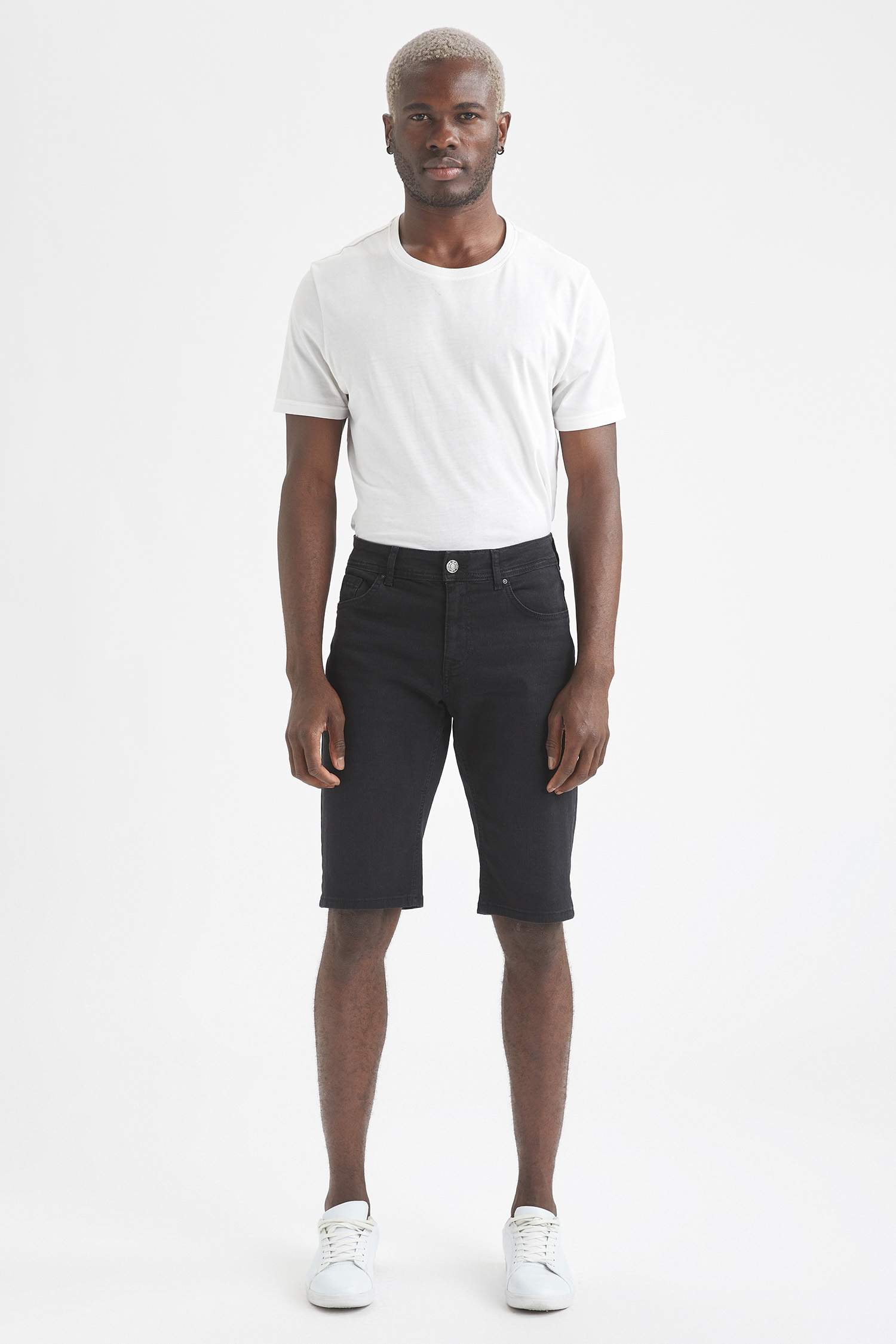 Regular Fit Bermuda Jean Şort