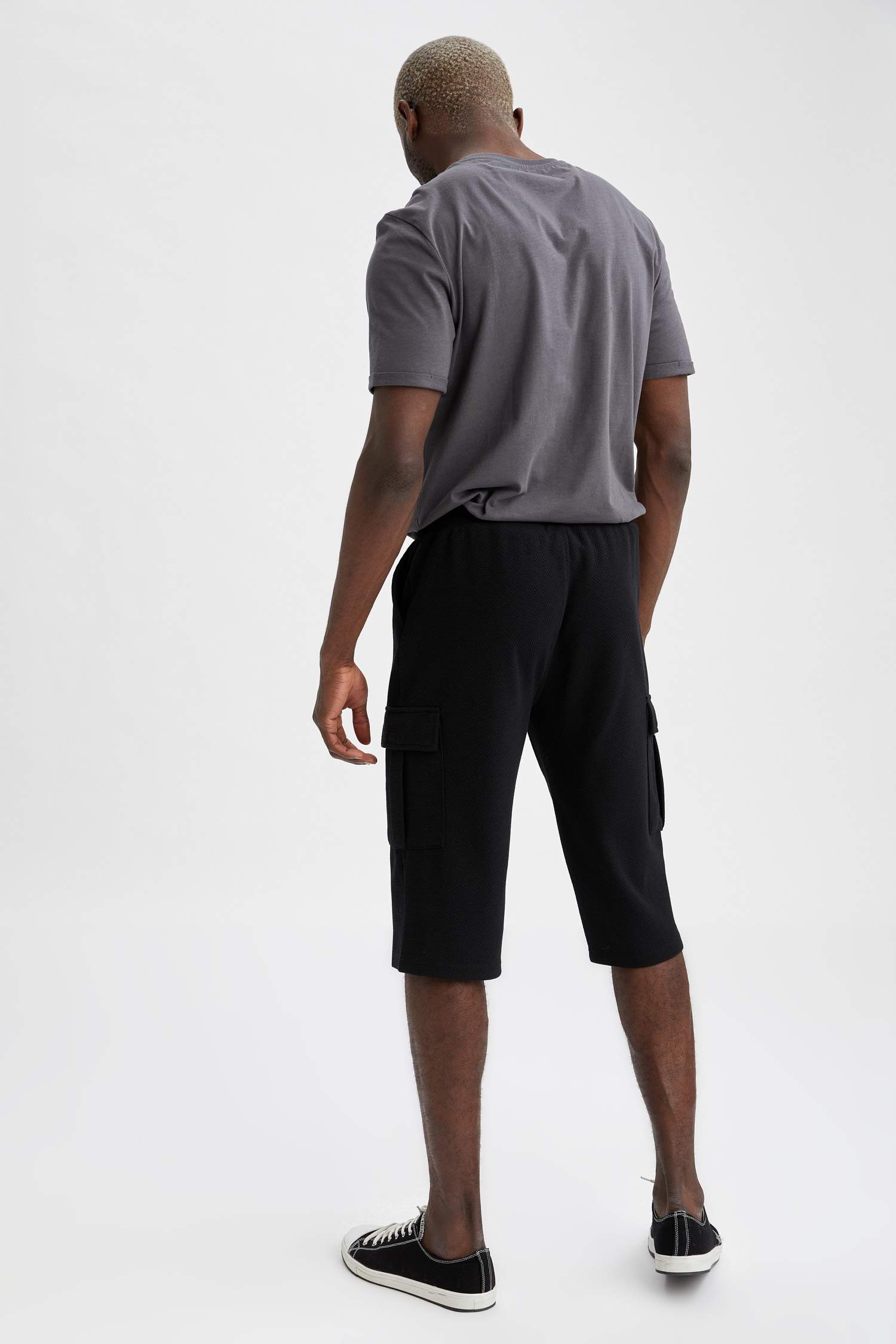 Regular Fit Beli Bağcıklı Kapri