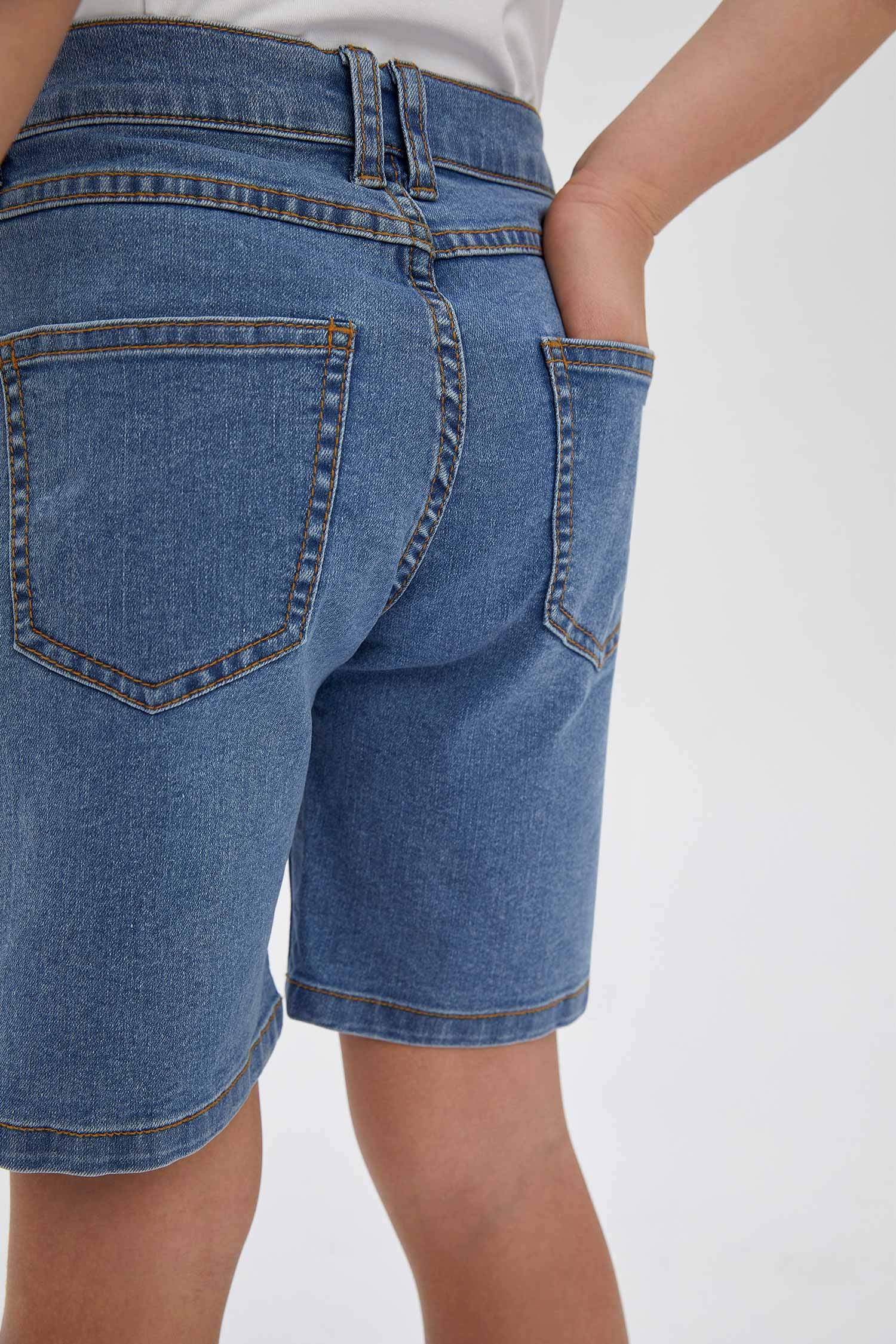 Erkek Çocuk Regular Fit Bermuda Jean Şort