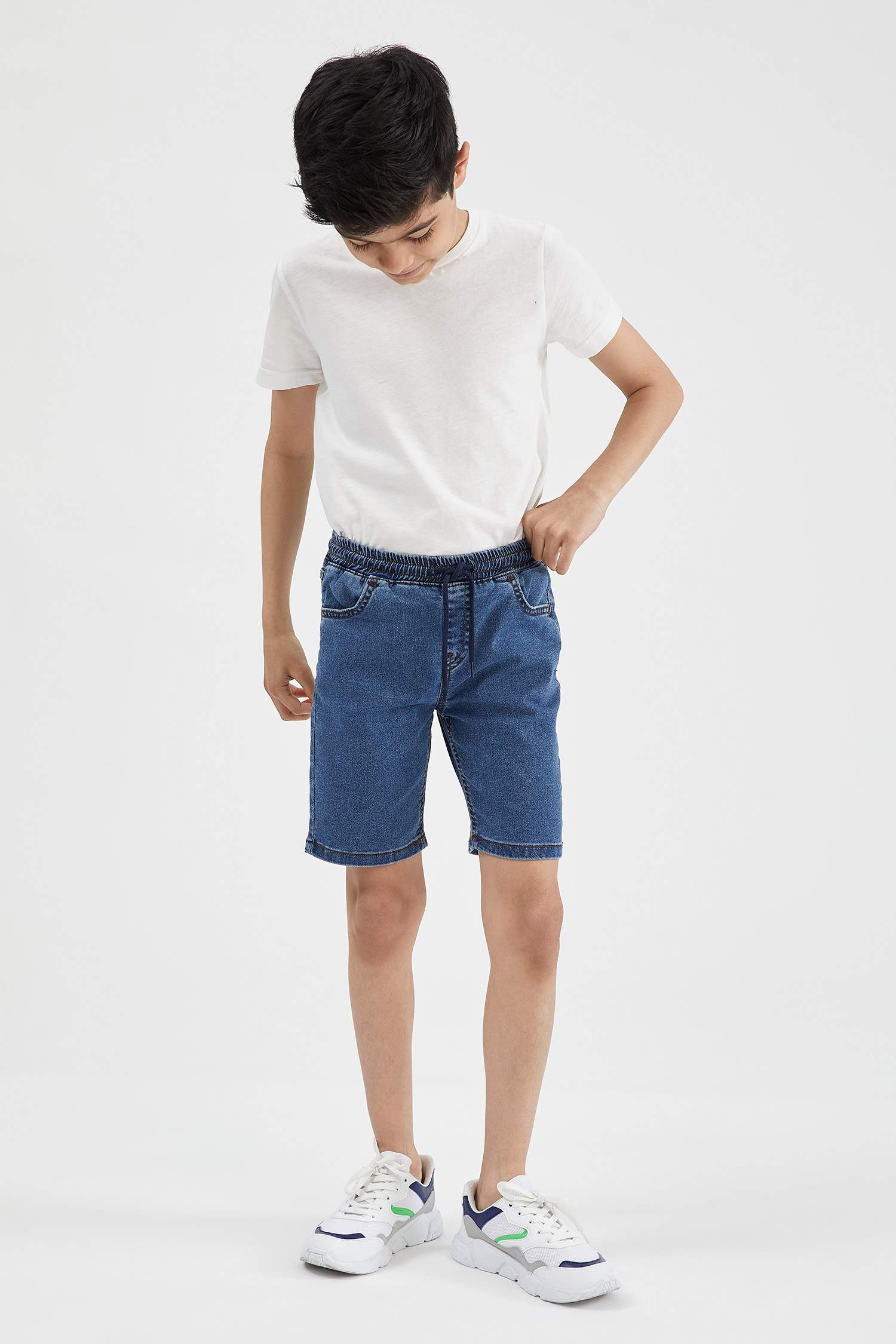 Erkek Çocuk Regular Fit Jean Bermuda Şort