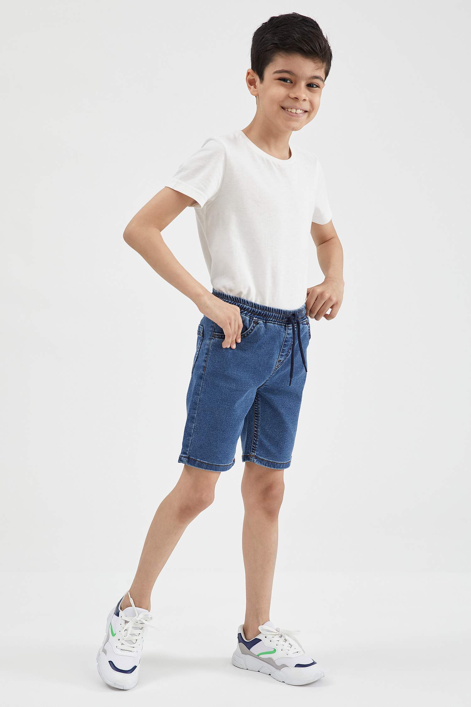 Erkek Çocuk Regular Fit Jean Bermuda Şort
