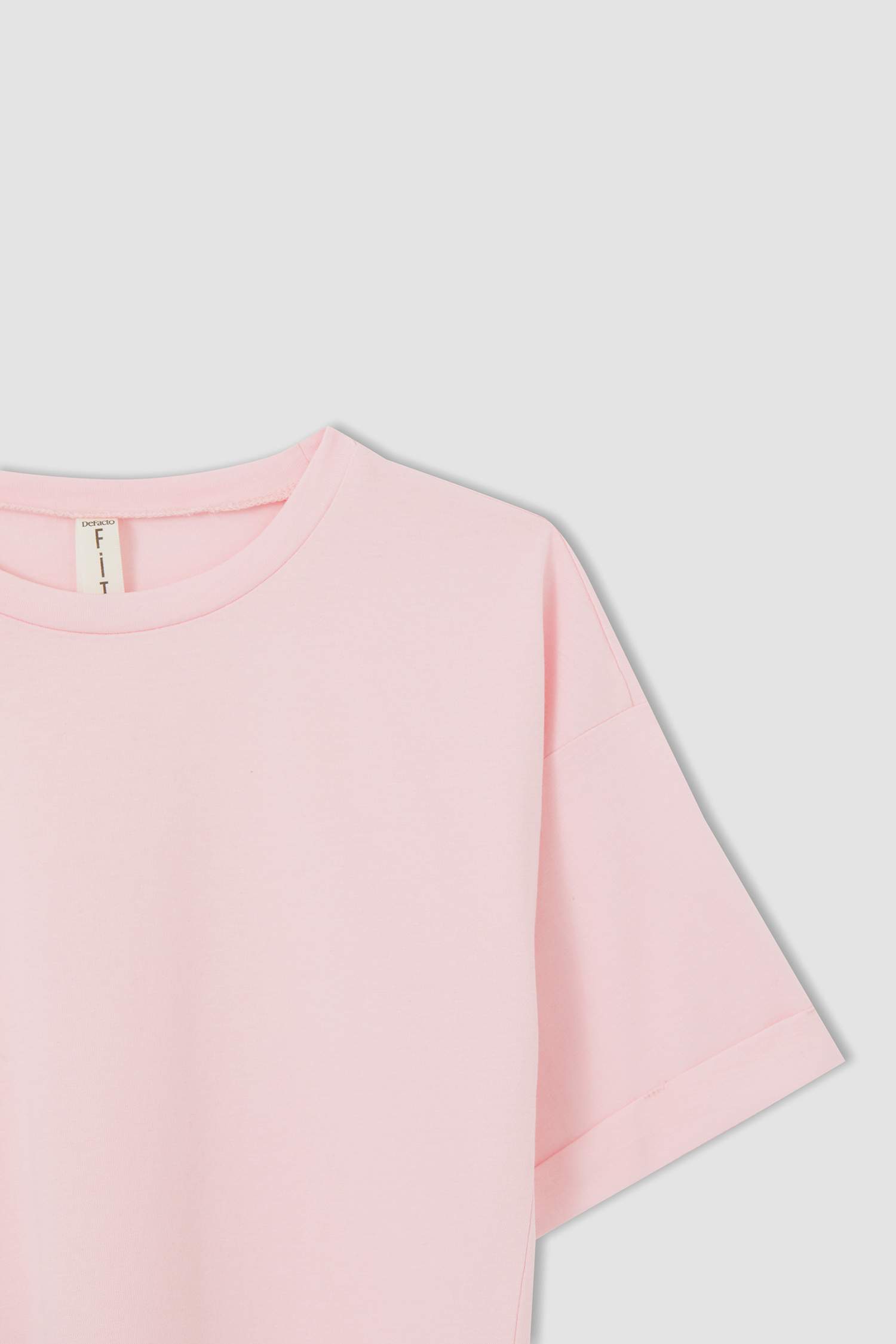 Kız Çocuk Oversize Fit Kısa Kollu Tunik Tişört