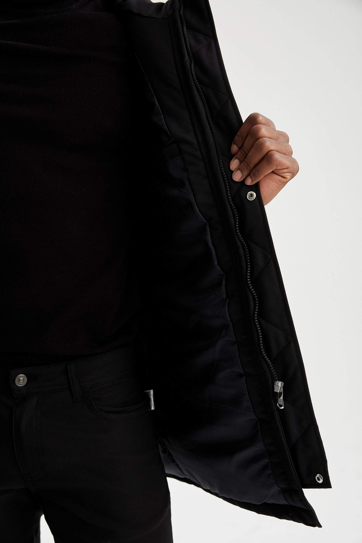 Regular Fit Kapüşonlu Warmtech Isı Yalıtımlı Kalın Parka