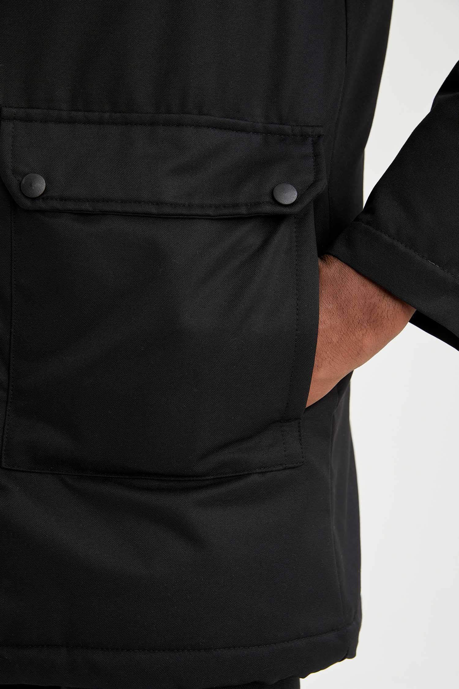 Regular Fit Kapüşonlu Warmtech Isı Yalıtımlı Kalın Parka