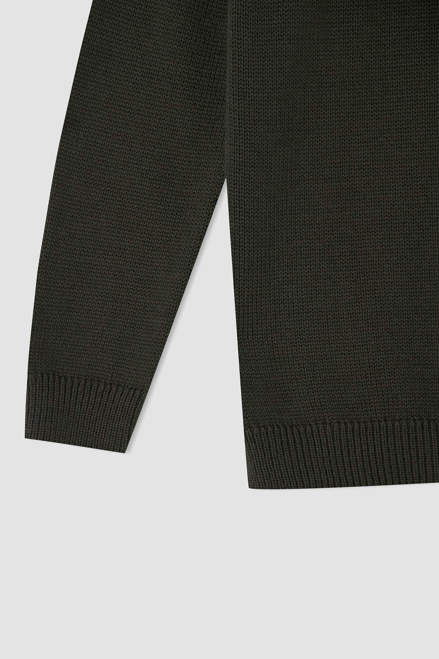Erkek Çocuk Slim Fit Saç Örgülü Triko Kazak