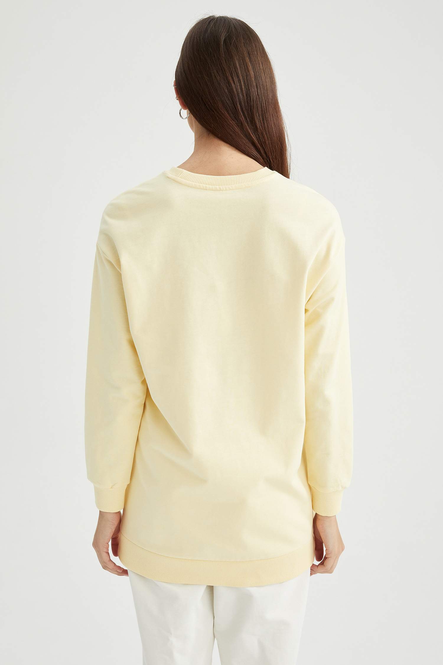 Mickey Mouse Lisanslı Pamuklu Sweat Tunik