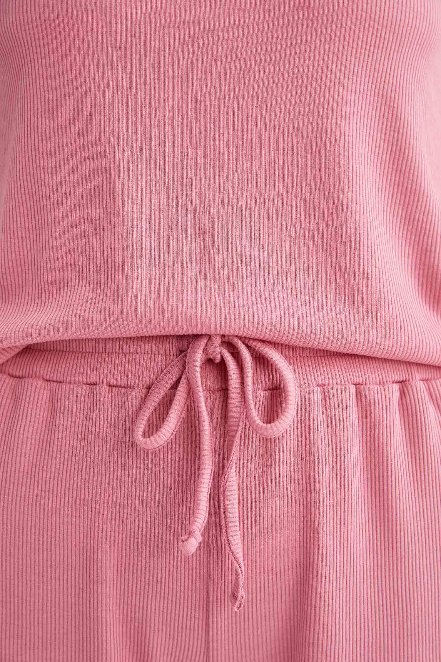Beli Bağcıklı Relax Fit Mini Şort