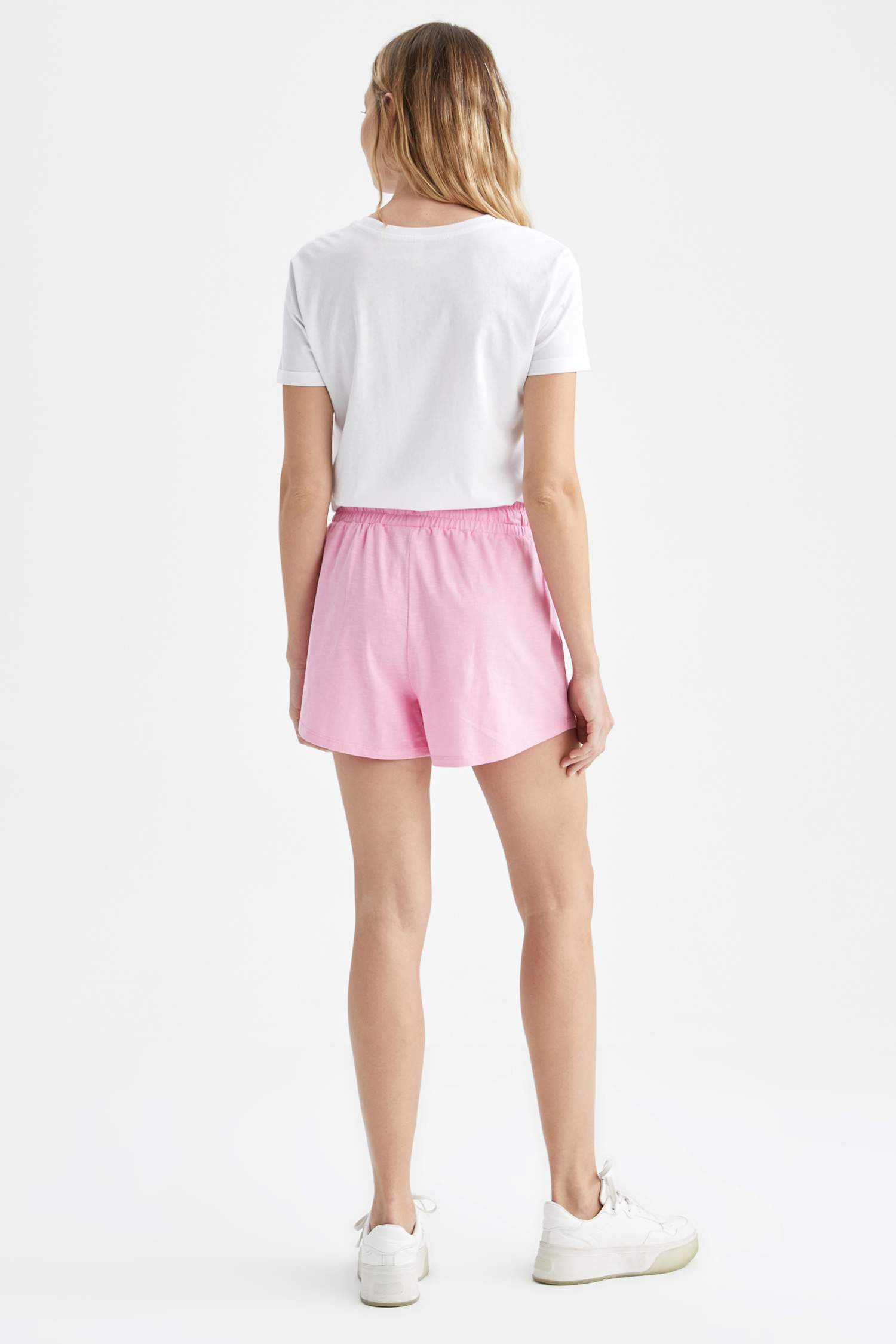 Regular Fit Esnek Belli Mini Bermuda Şort