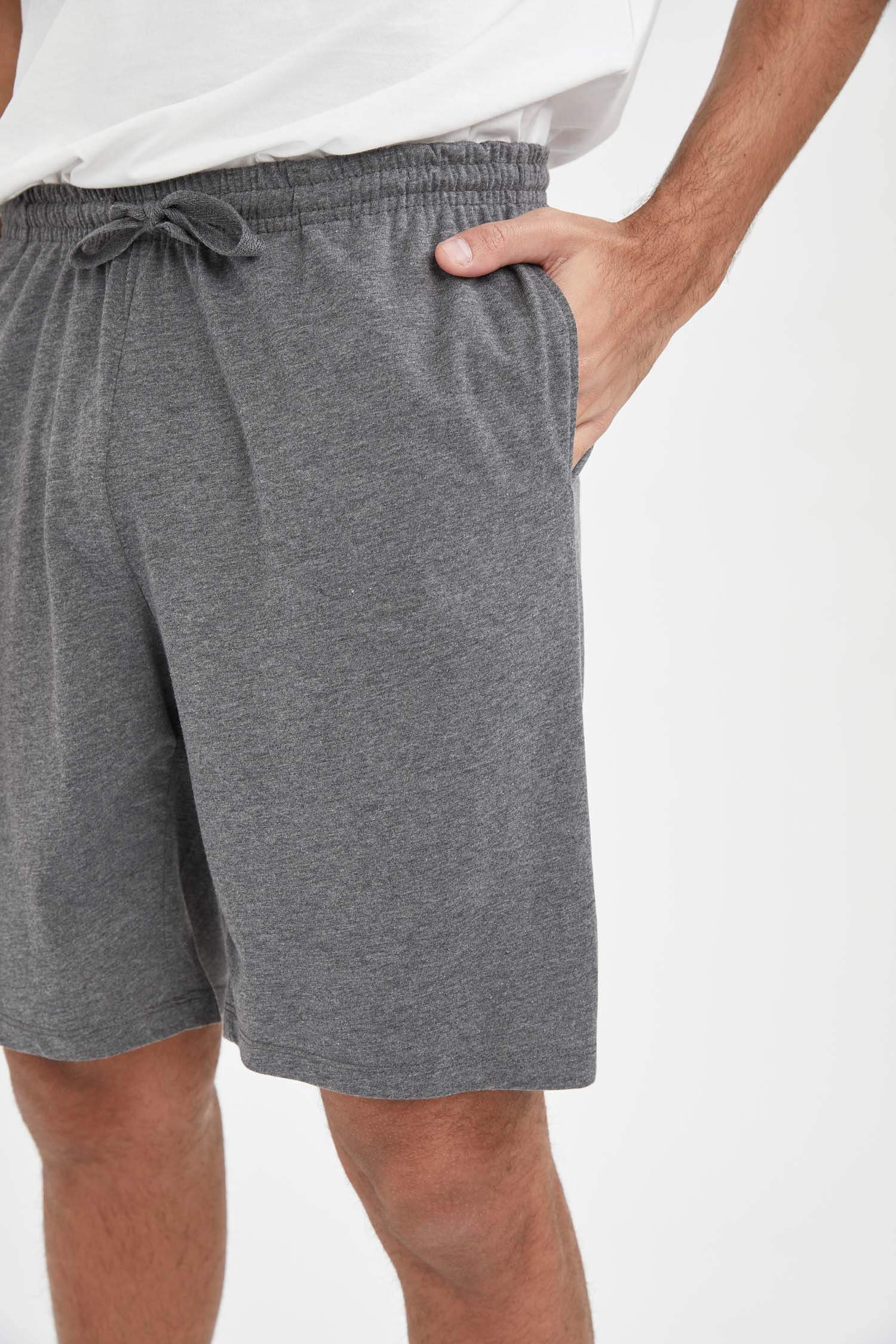 Regular Fit Basic Bağcıklı Şort
