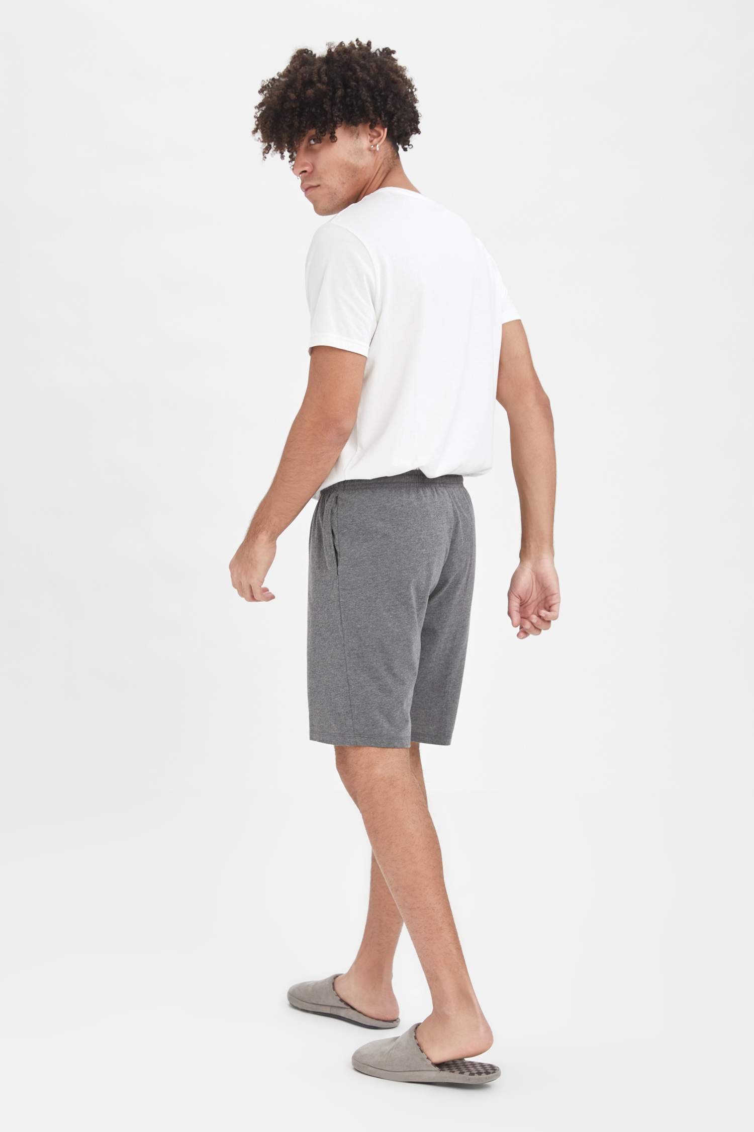 Regular Fit Basic Bağcıklı Şort