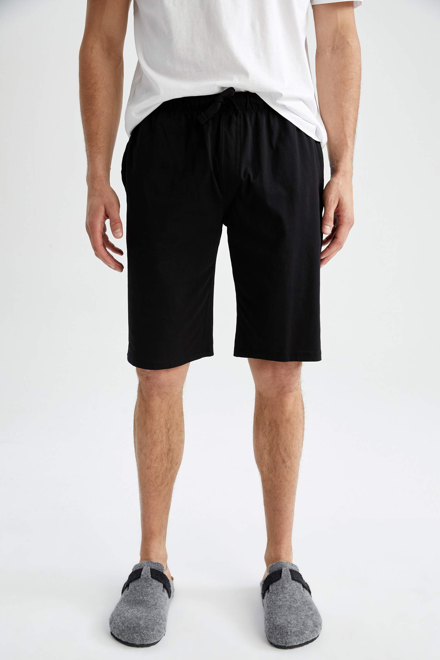 Defacto Fit Regular Fit Basic Bağcıklı Şort