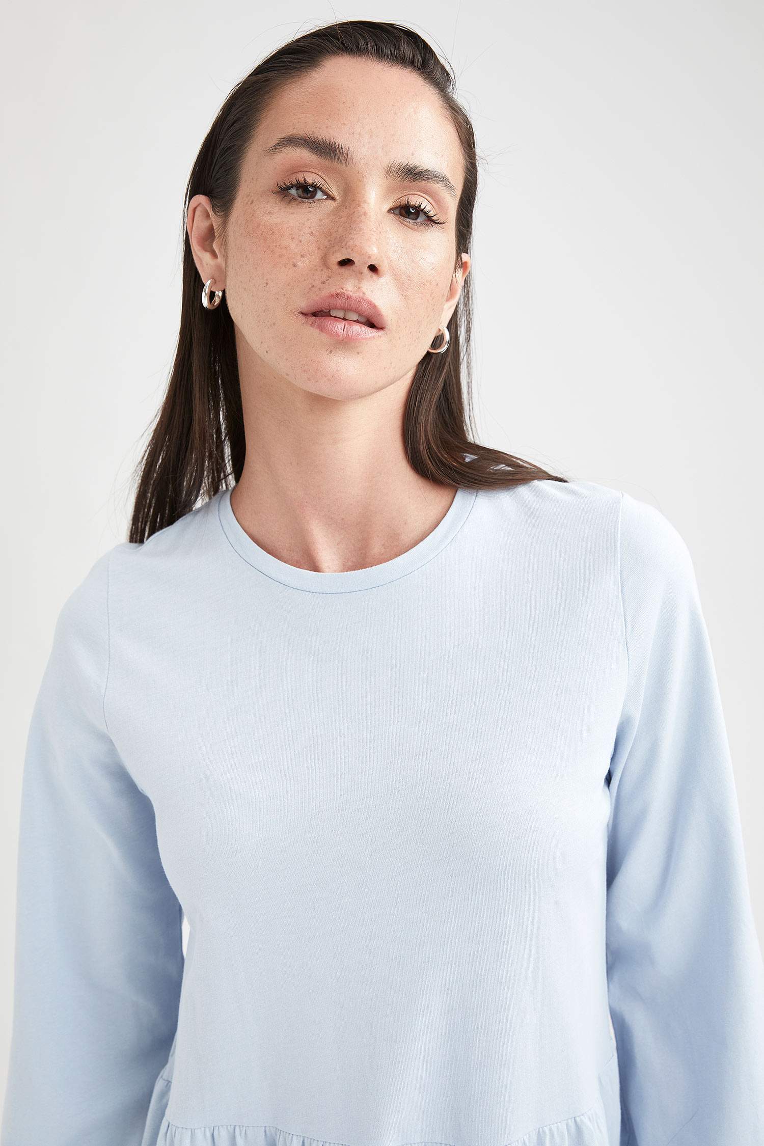 Volanlı Relax Fit Maxi Elbise