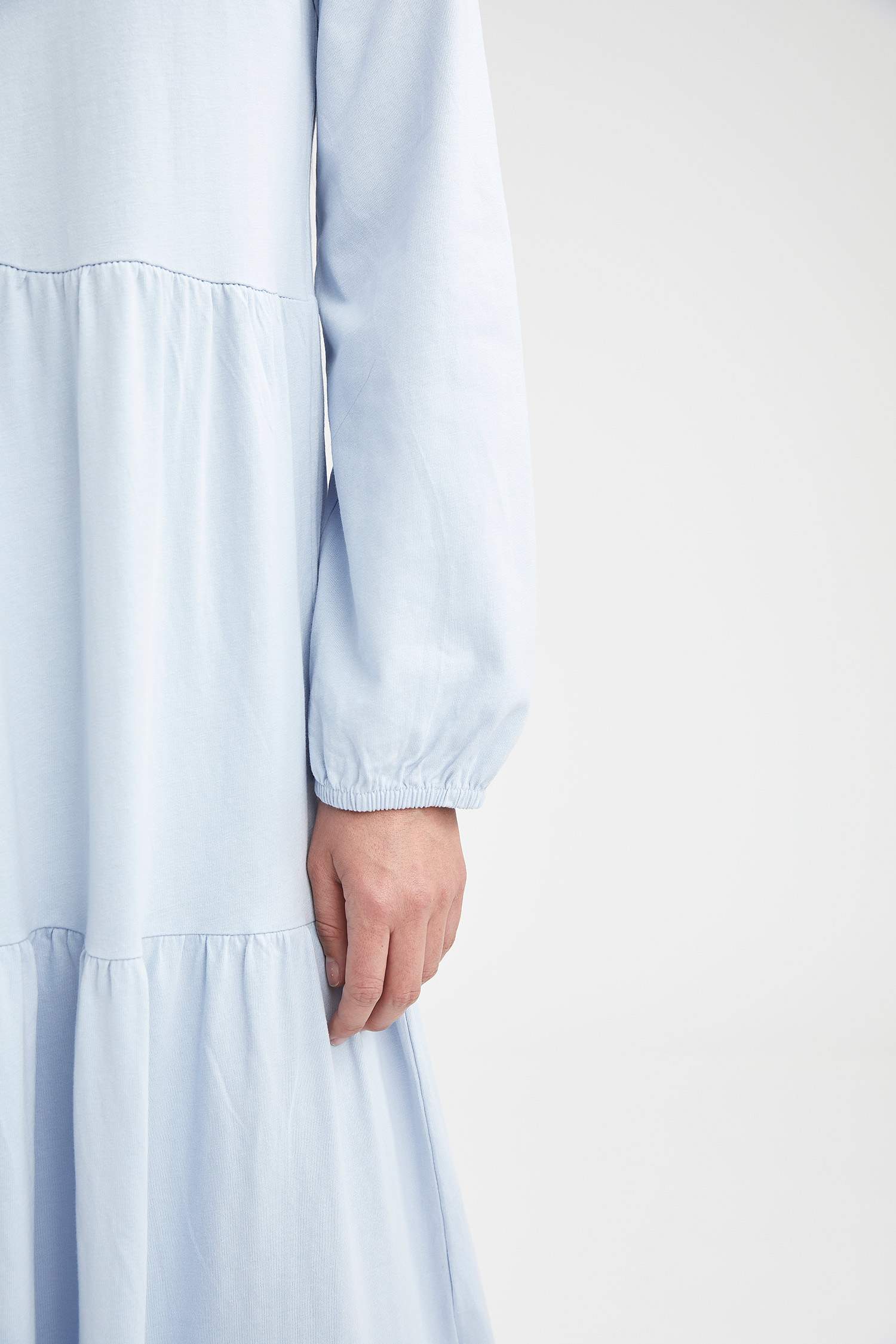 Volanlı Relax Fit Maxi Elbise