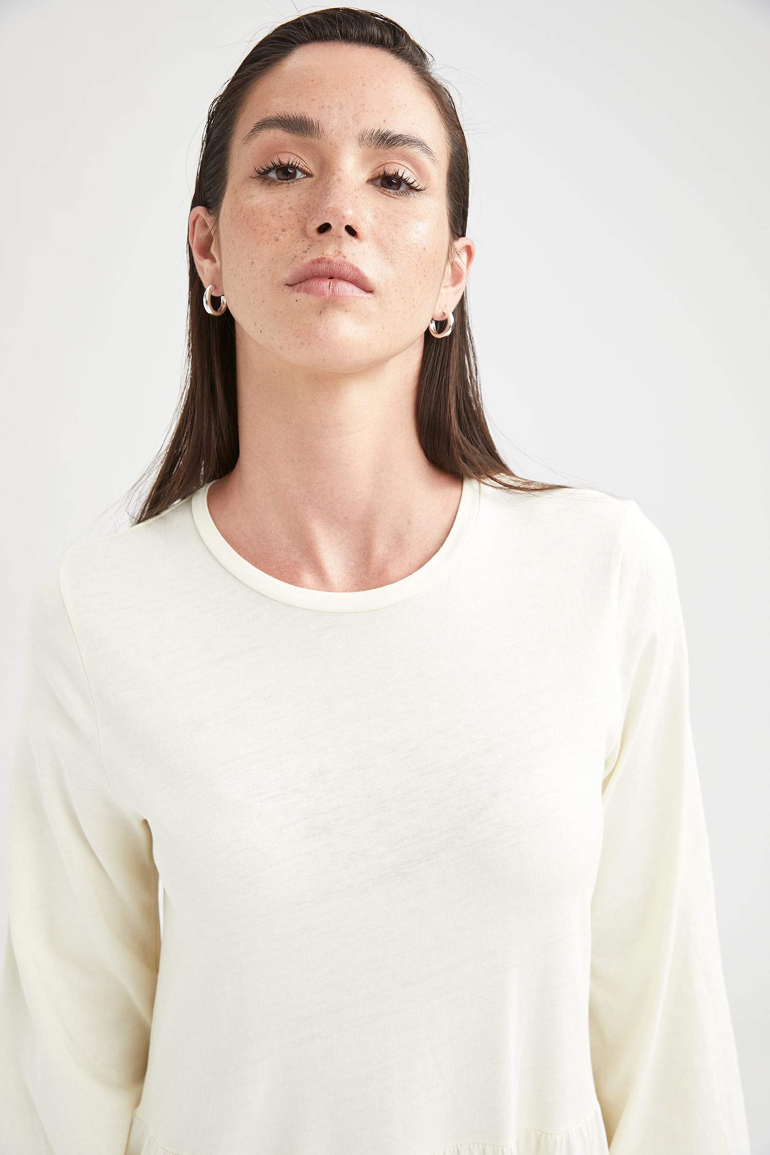 Volanlı Relax Fit Maxi Elbise