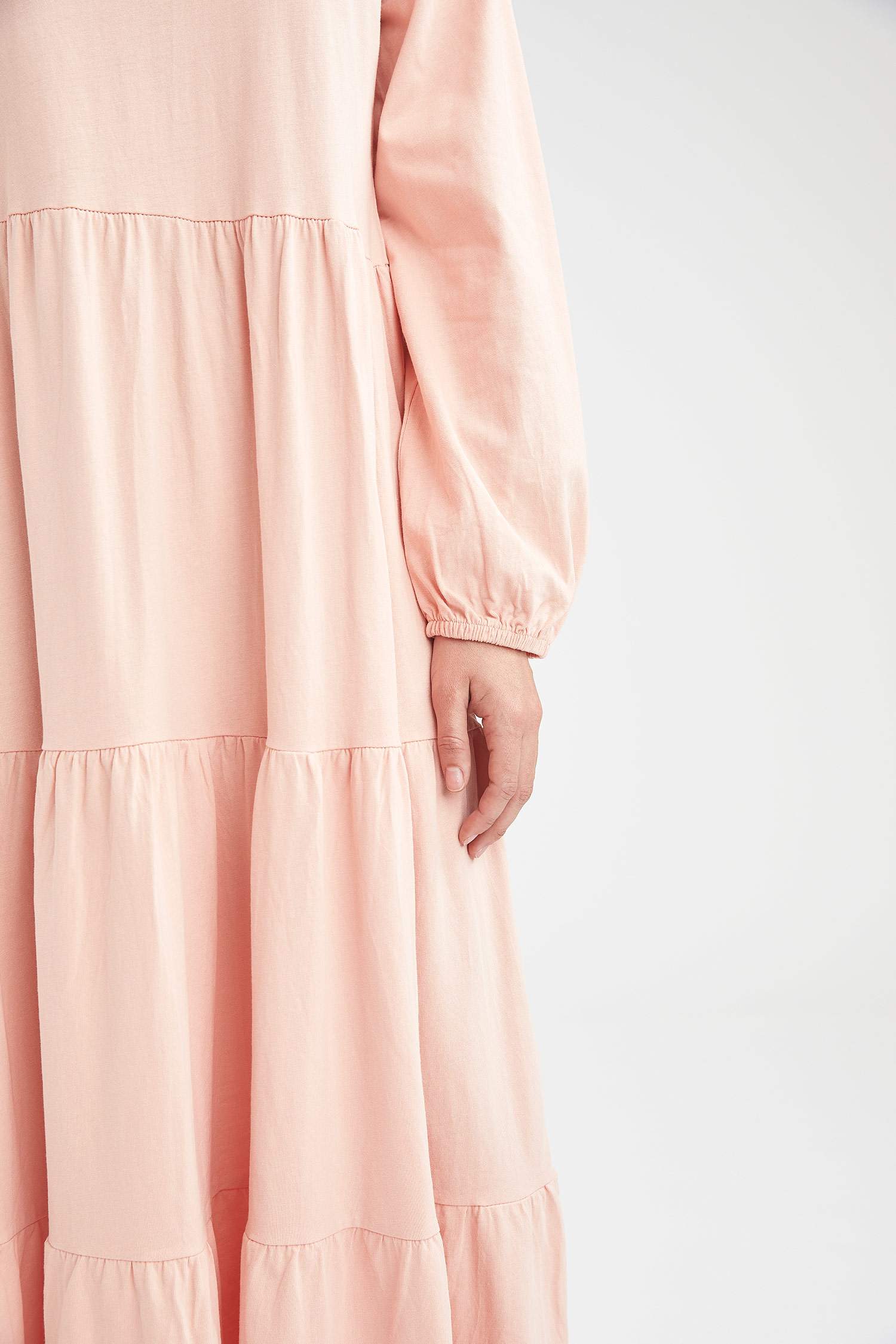 Volanlı Relax Fit Maxi Elbise
