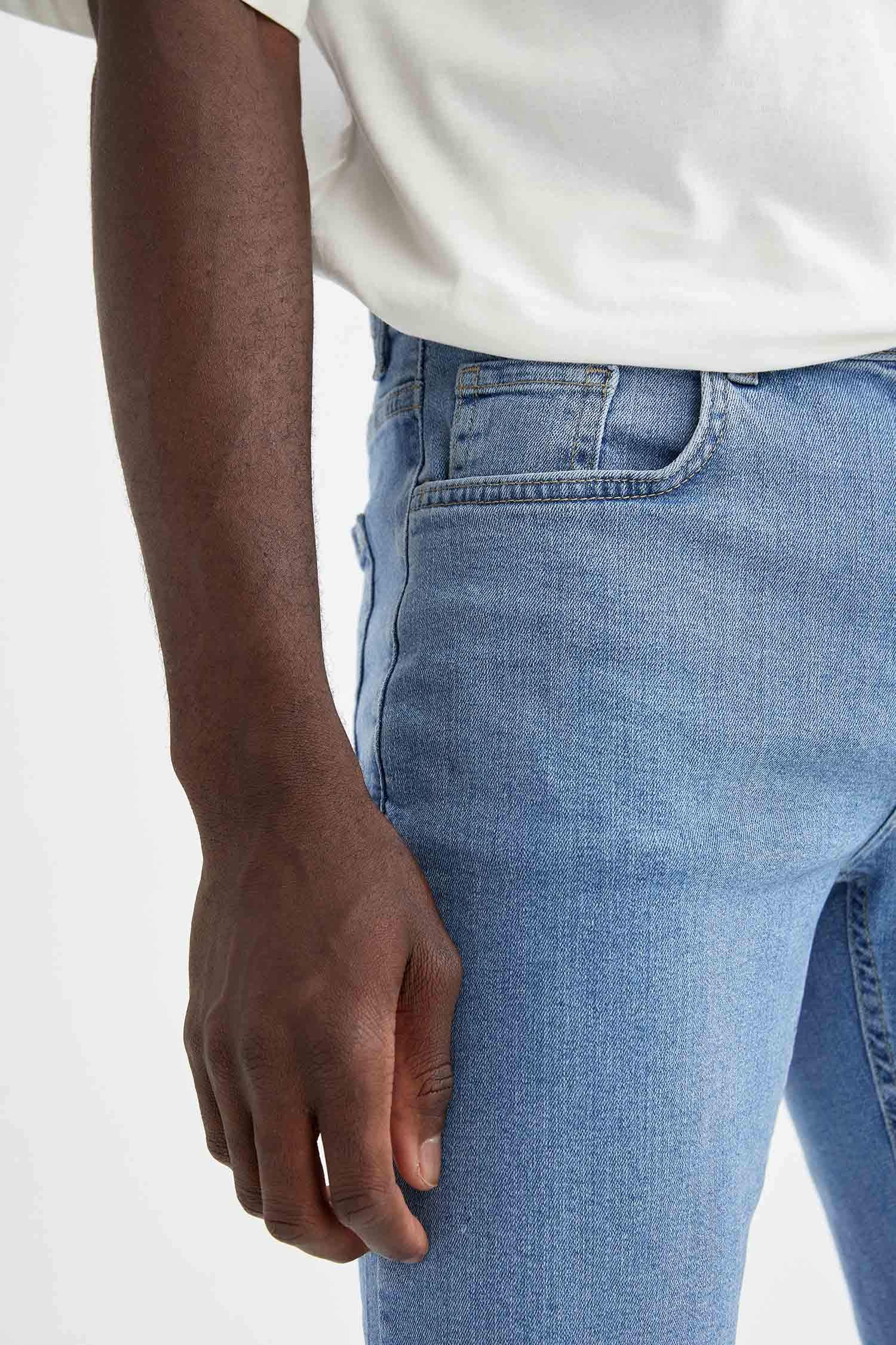Regular Fit Jean Bermuda Şort