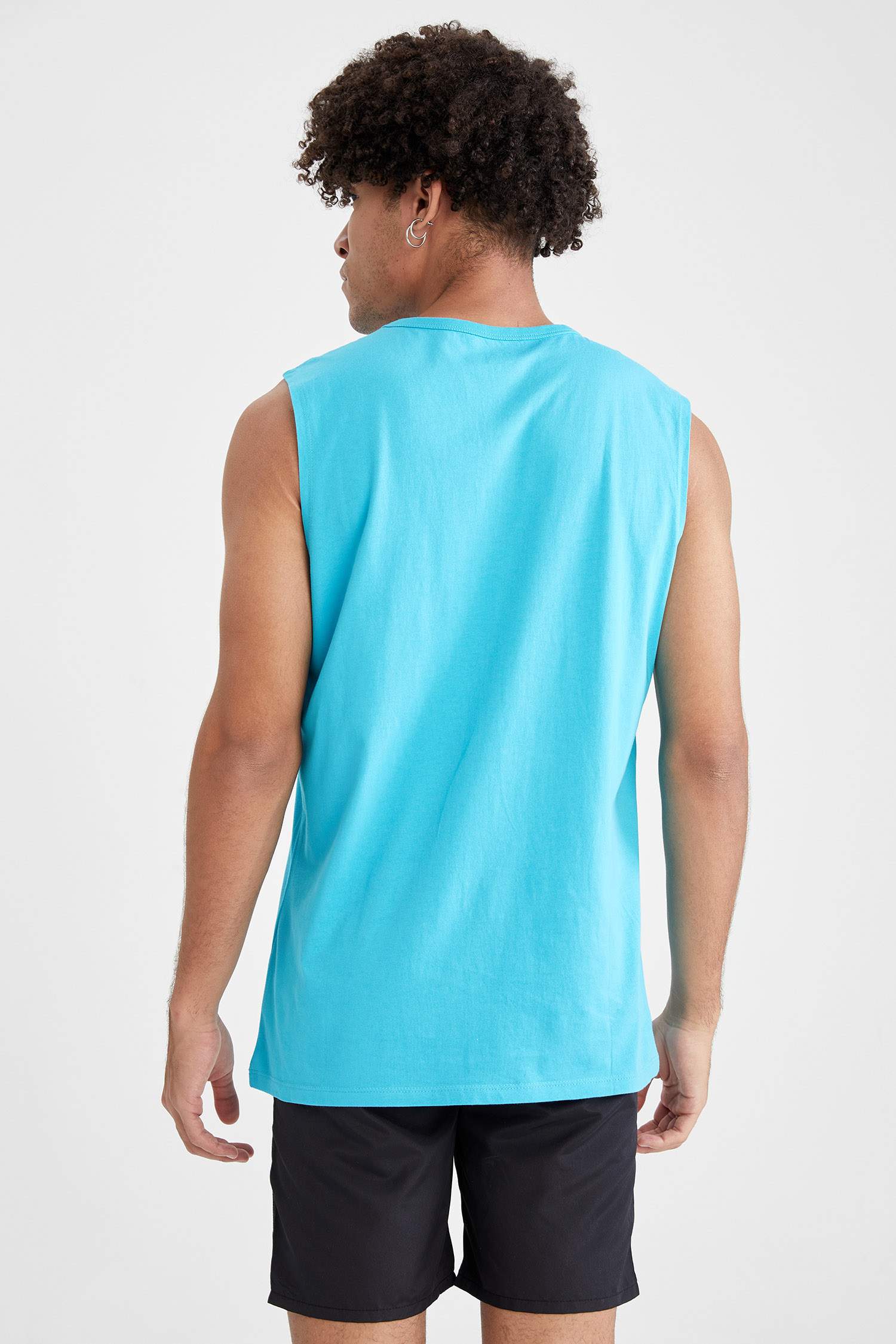 Regular Fit Baskılı Kolsuz Atlet