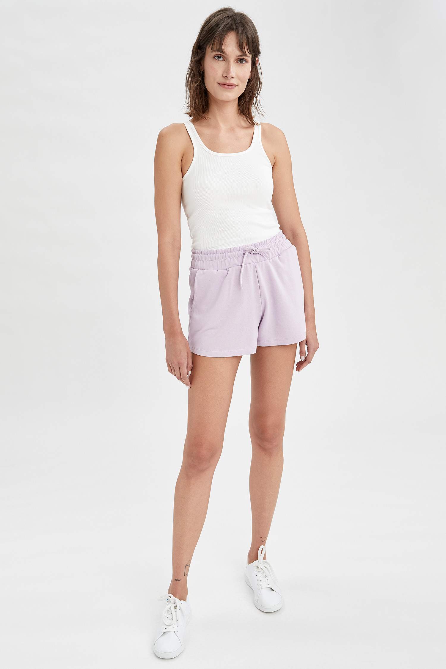 Regular Fit Kalın Kumaş Bermuda