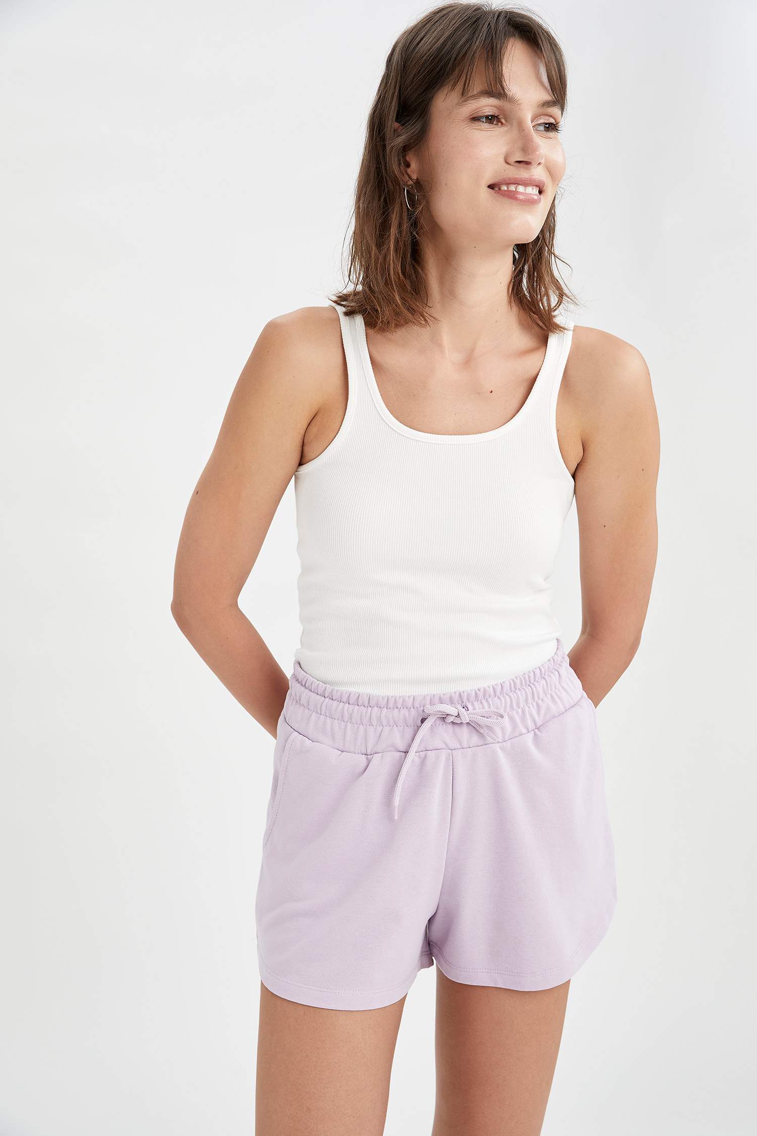 Regular Fit Kalın Kumaş Bermuda