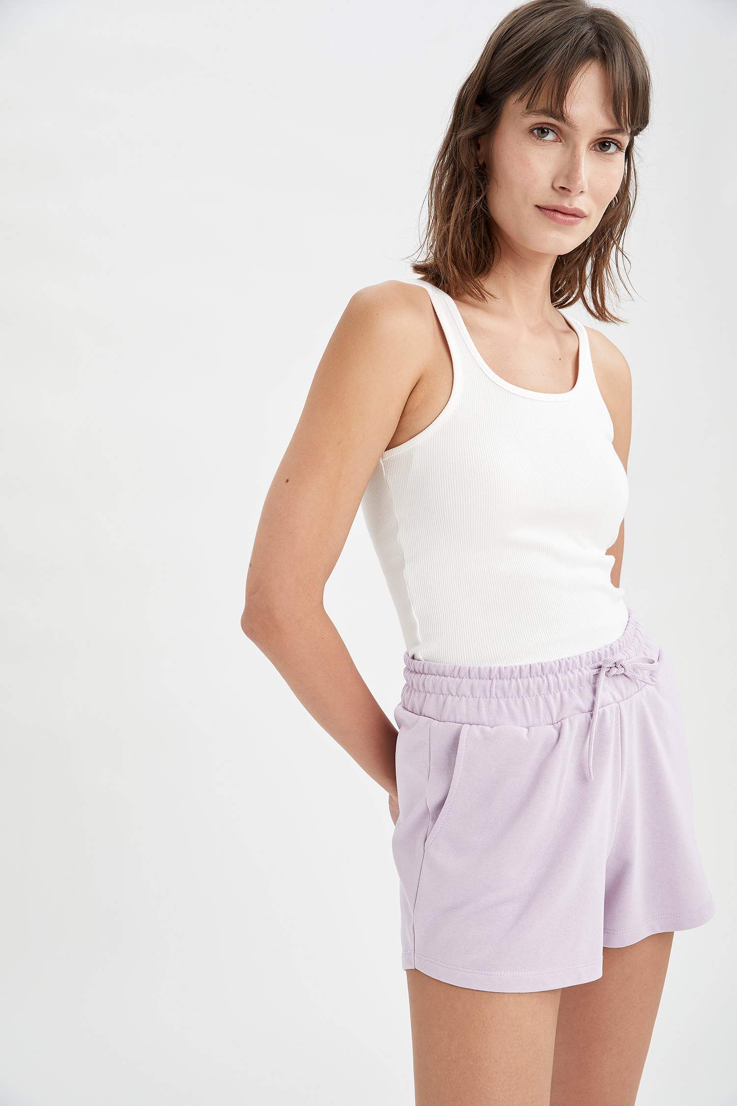 Regular Fit Kalın Kumaş Bermuda