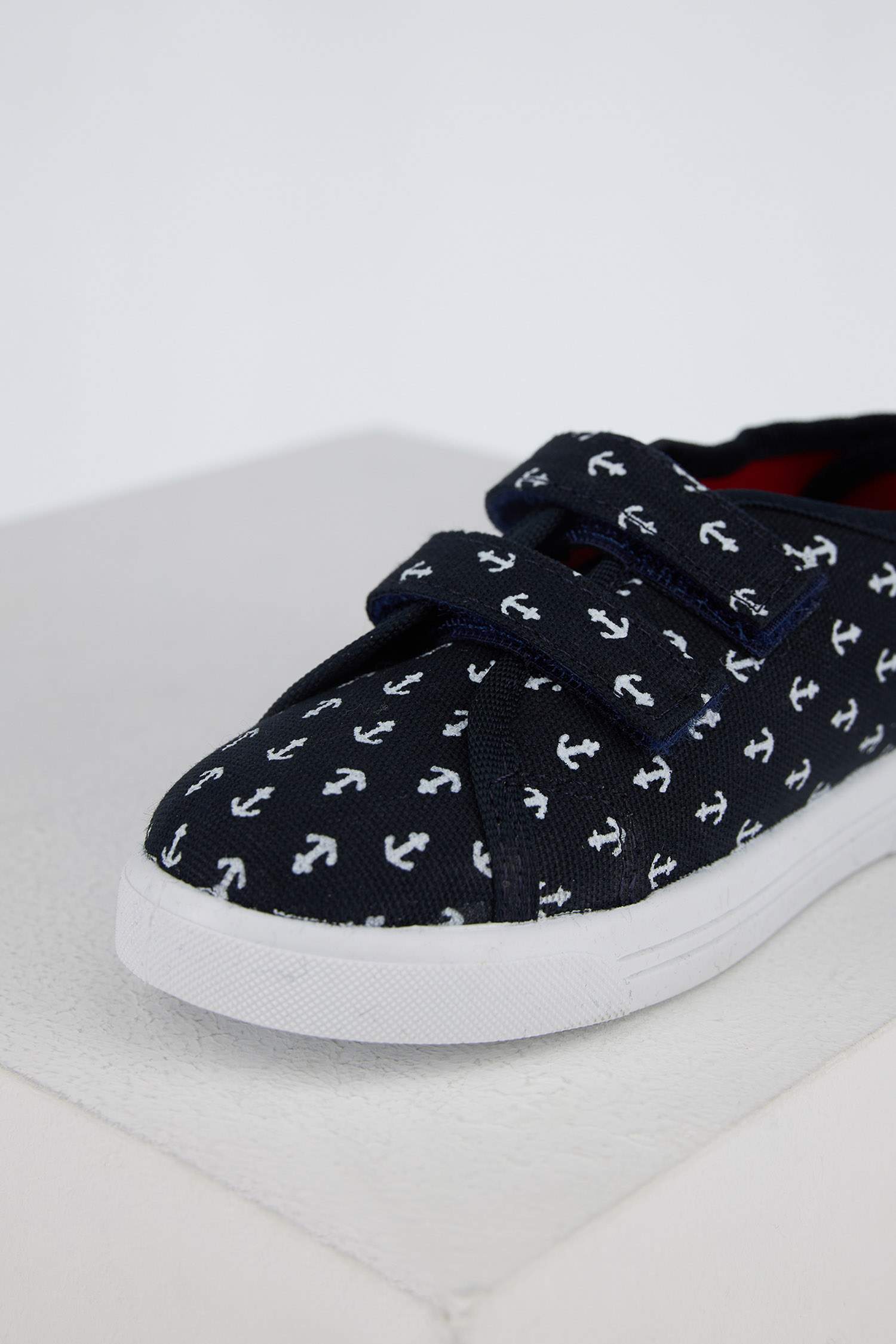 Erkek Çocuk Çapa Desenli Cırt Cırtlı Sneakers Ayakkabı