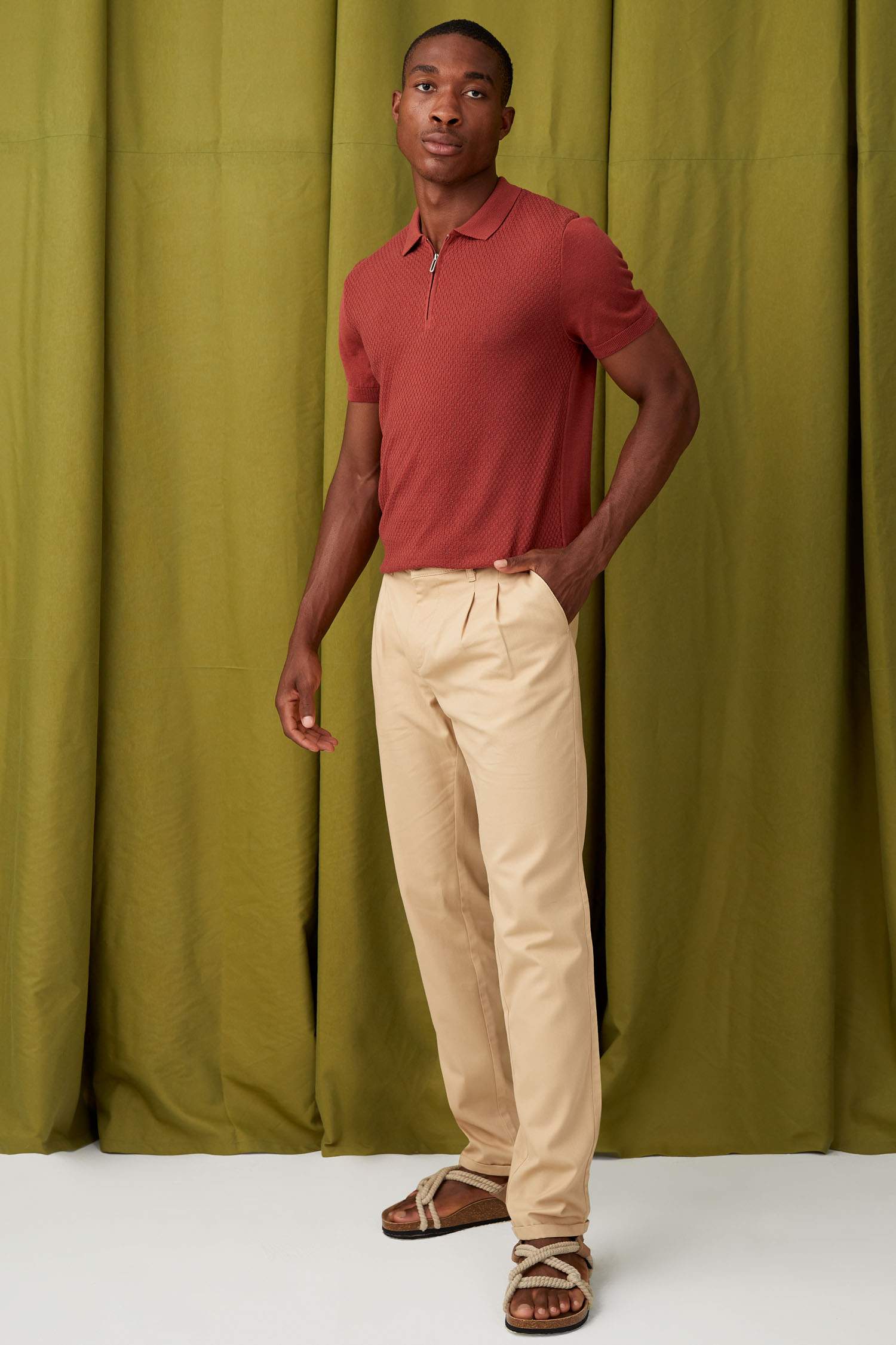 Slim Fit Polo Yaka Basic Triko Tişört