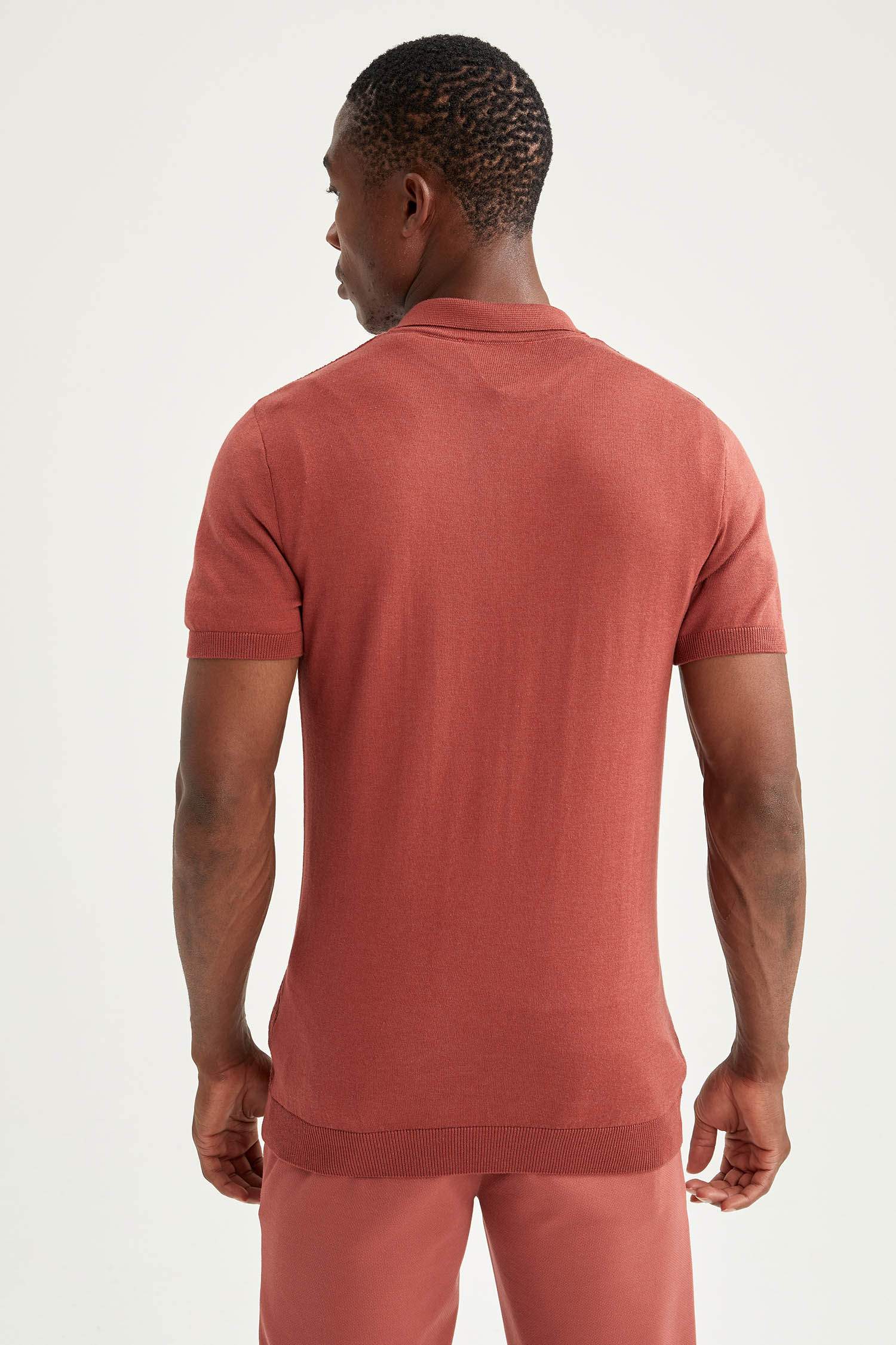 Slim Fit Polo Yaka Basic Triko Tişört