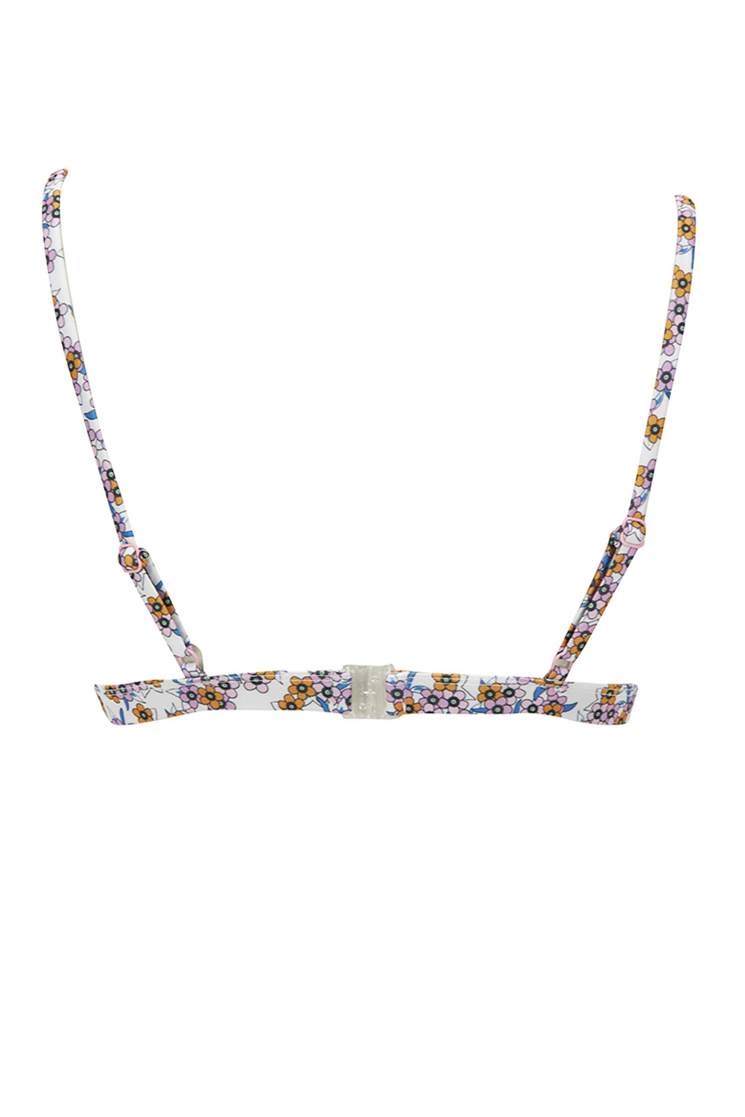 Çiçek Desenli Triangle Bikini Üstü