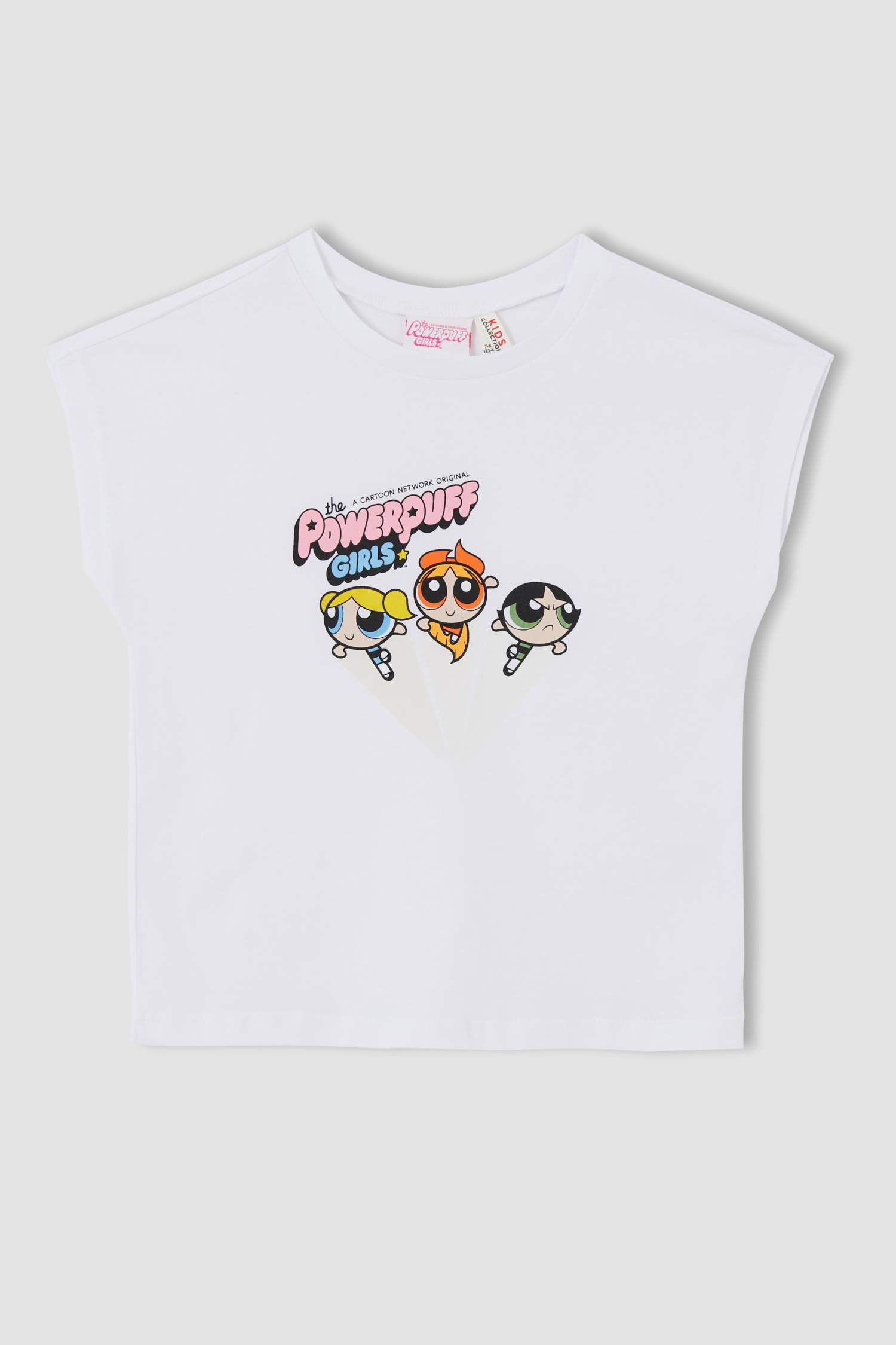 Kız Çocuk Powerpuff Girls Lisanslı Güneş Işığında Şekil Değiştiren Kısa Kollu Tişört