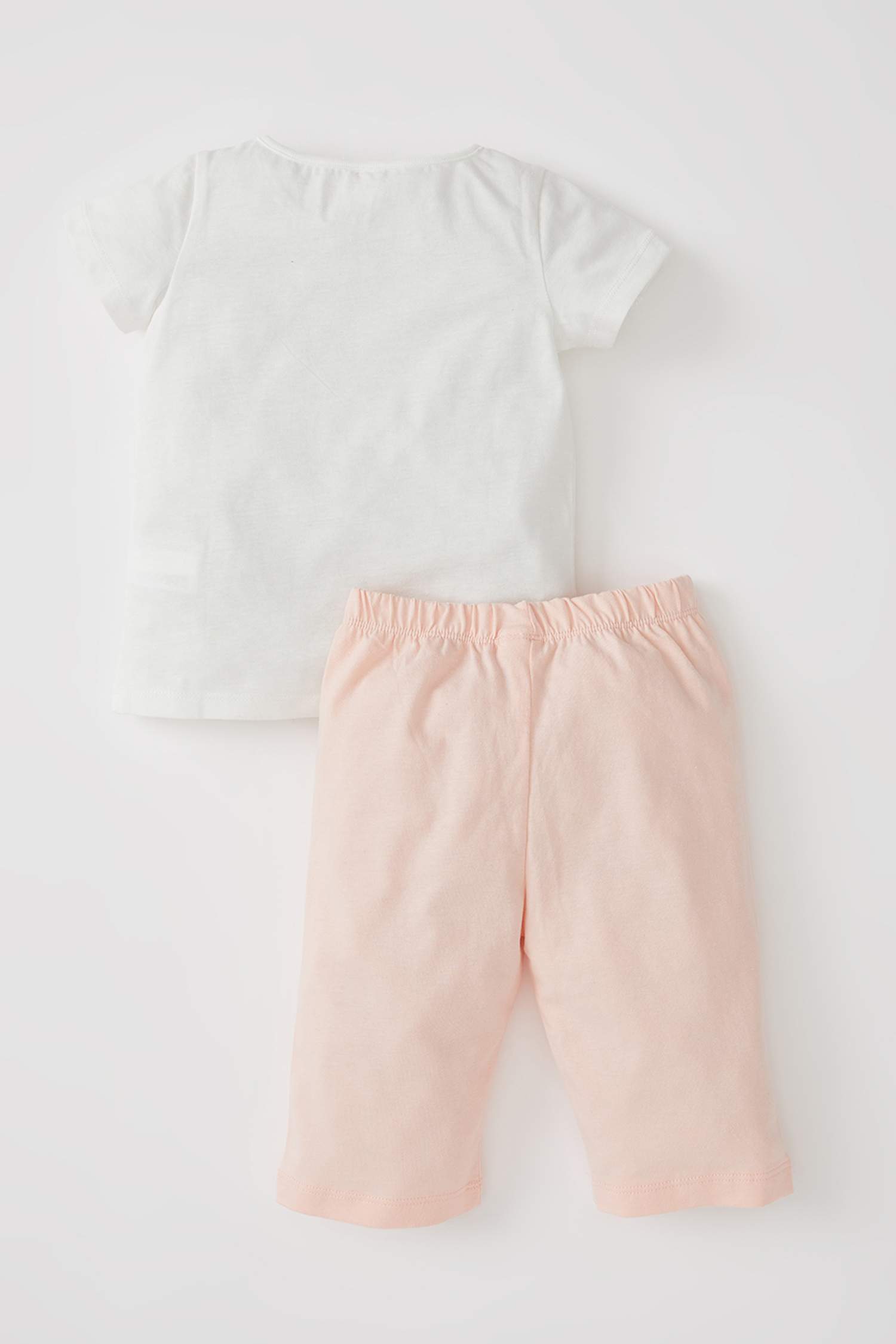 Kız Bebek Panda Baskılı Kısa Kol Pijama Takımı