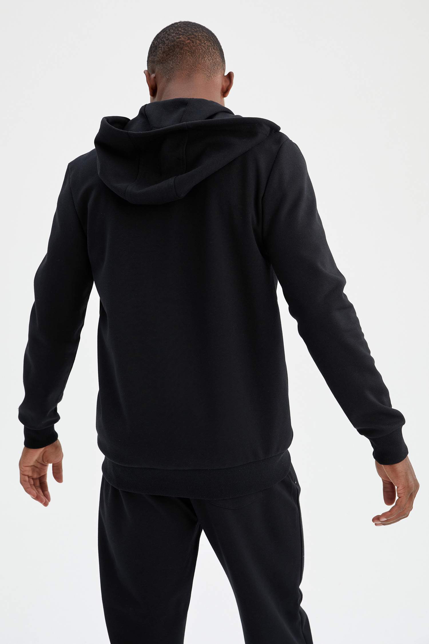 Regular Fit Kapüşonlu Fermuarlı Sweatshirt