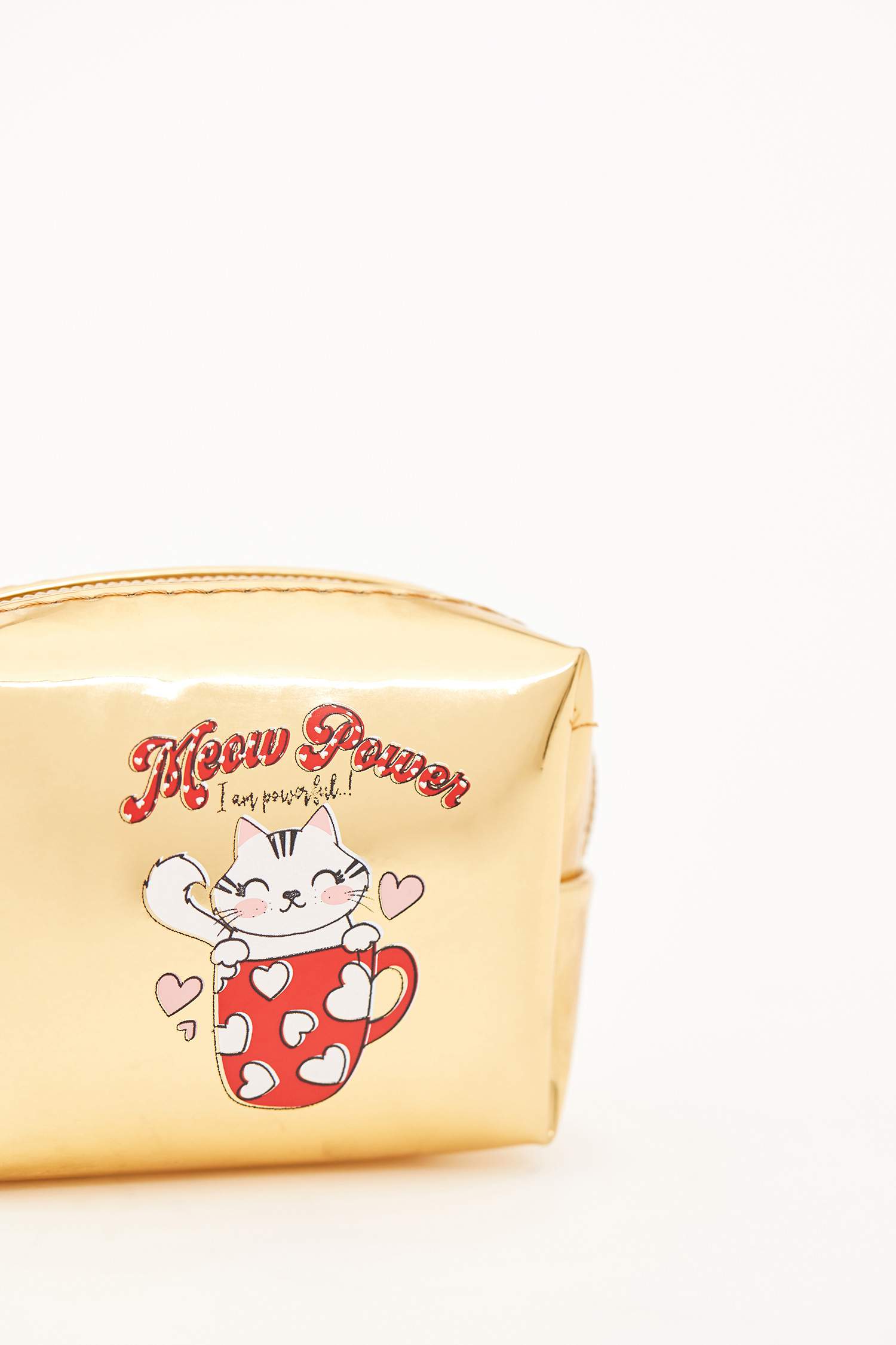 Kedi Baskılı Bozuk Para Cüzdanı