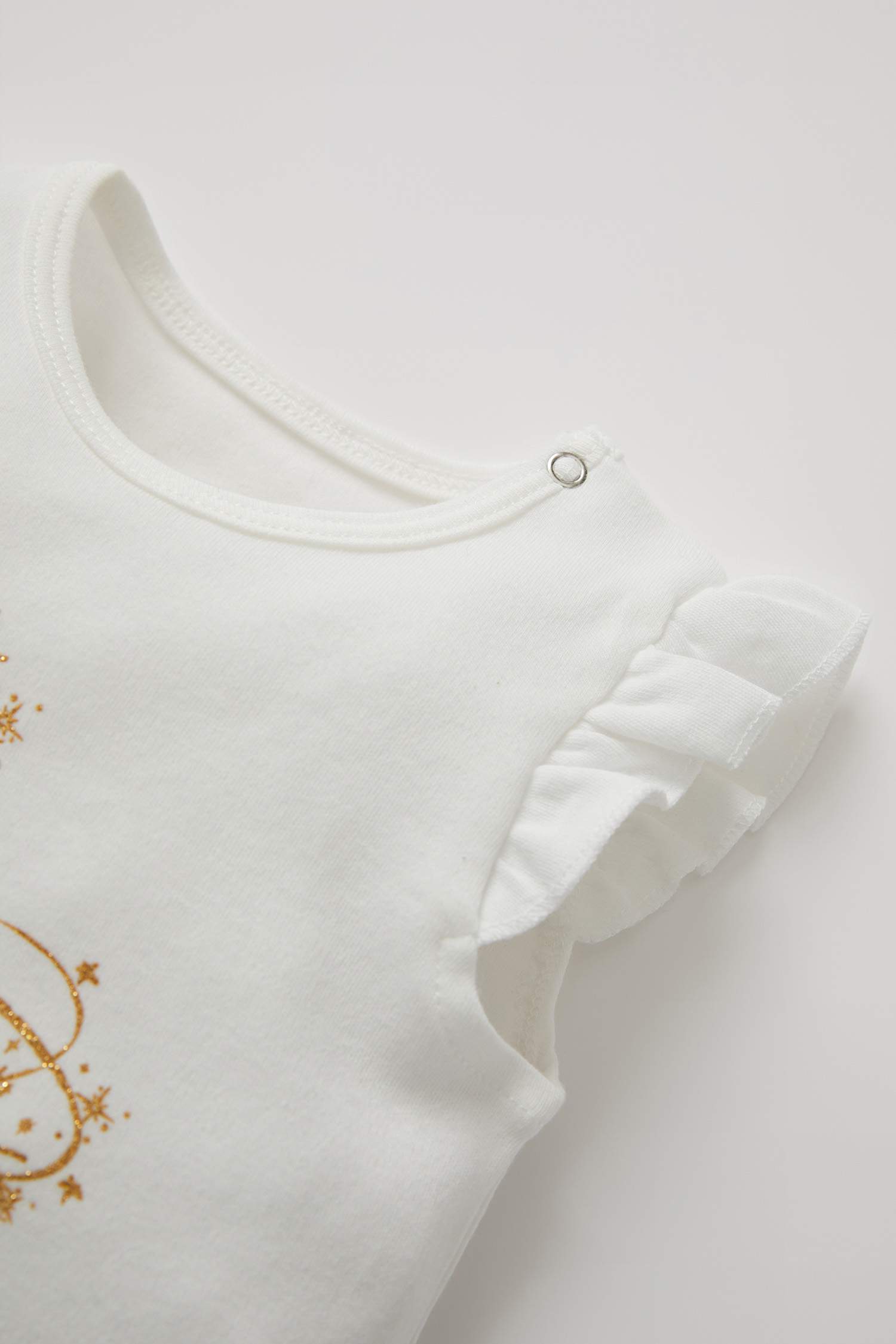 Kız Bebek Sim Baskılı Kolsuz Çıtçıtlı Body Ve Tütü Etek Takım